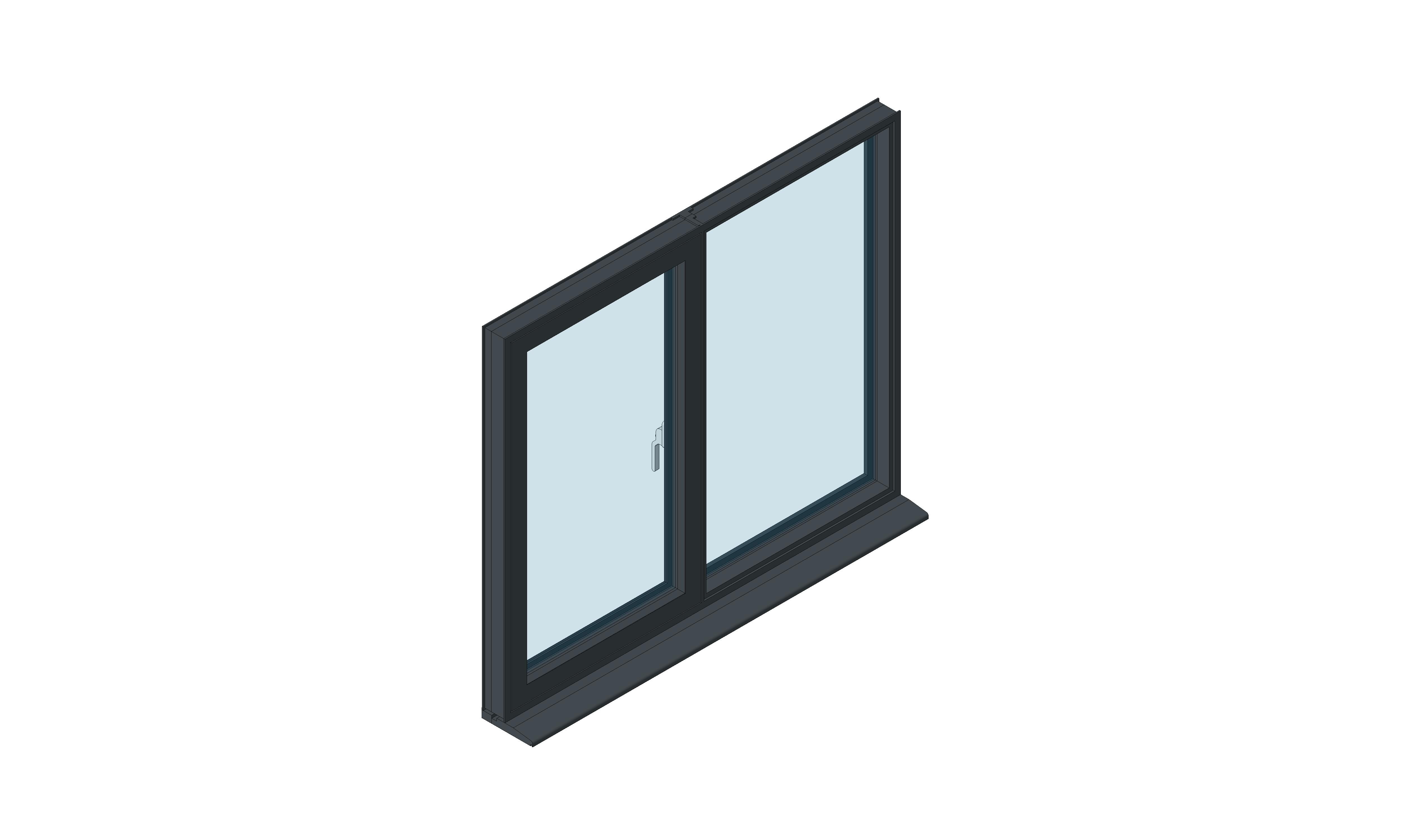 Product: OW-80 Aluminium Window - Tilt and Turn - Single / Fixed