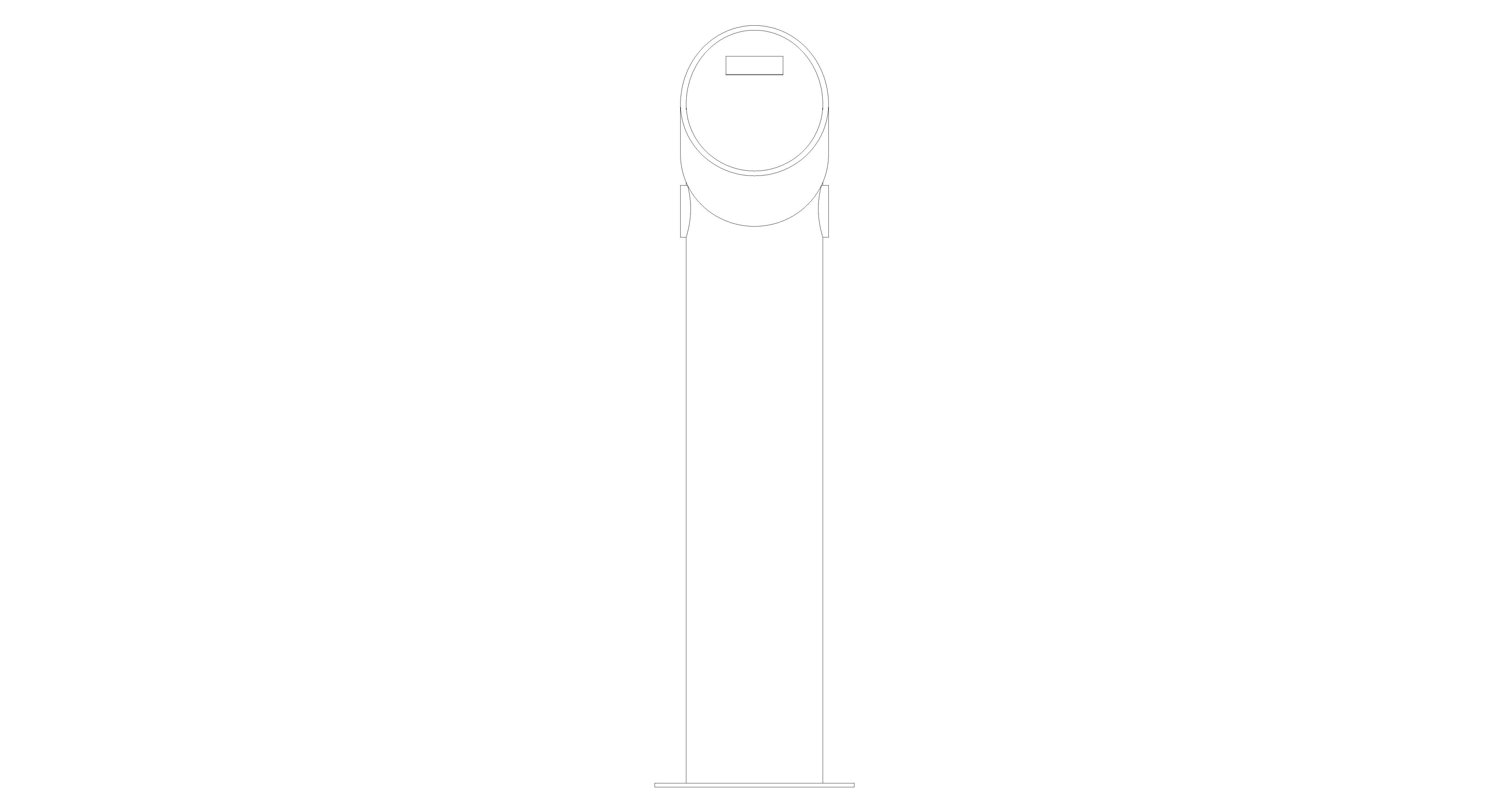 Front image of Pod Point Twin from  bimstore