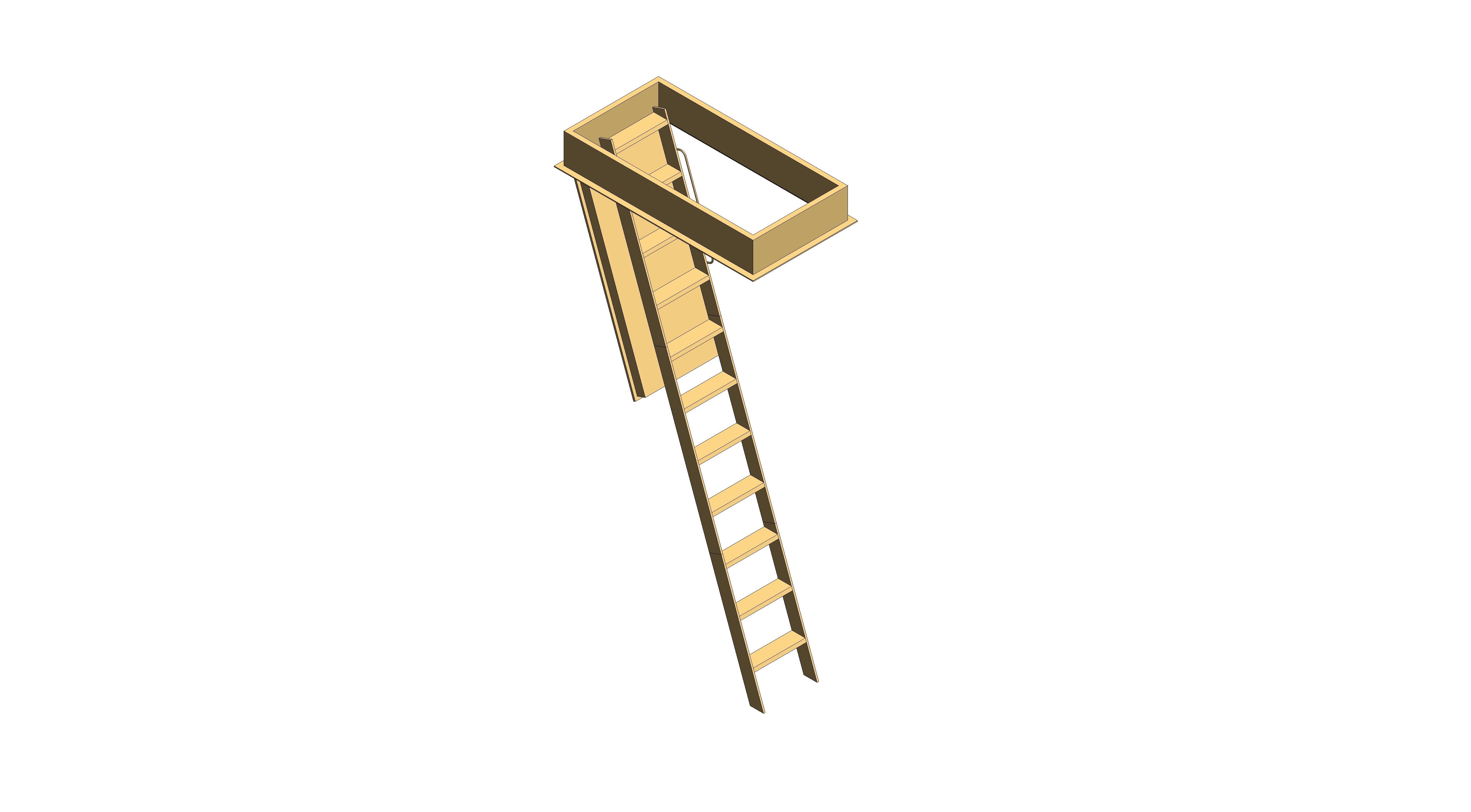 Product: Designo Wooden Loft Ladder