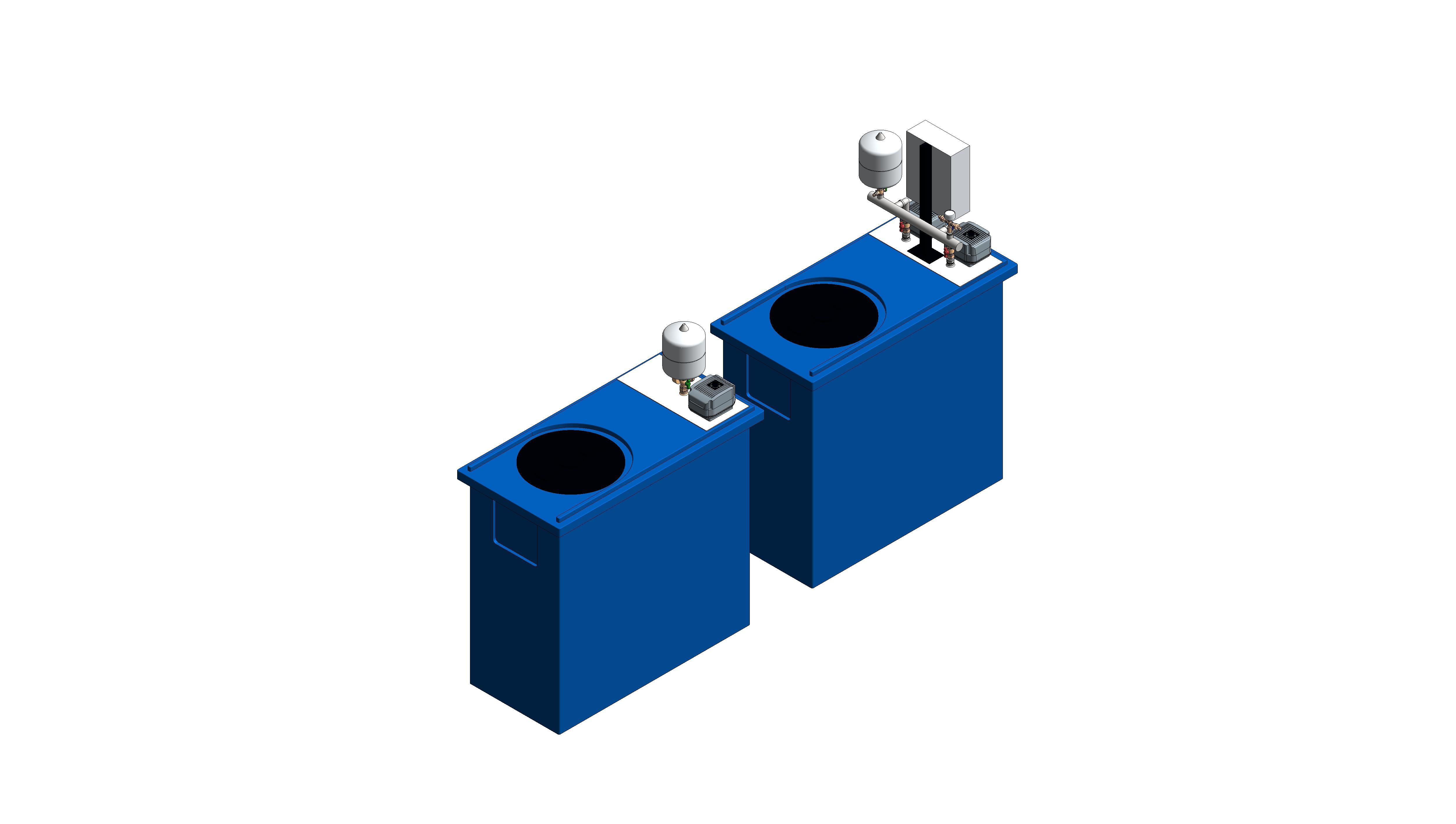 Product: PUK VARI TANK 750 Litre Break Tank Water Booster Set