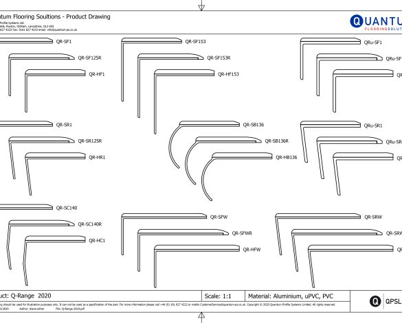 image of Rigid Stair Nosings Q-Range Aluminum
