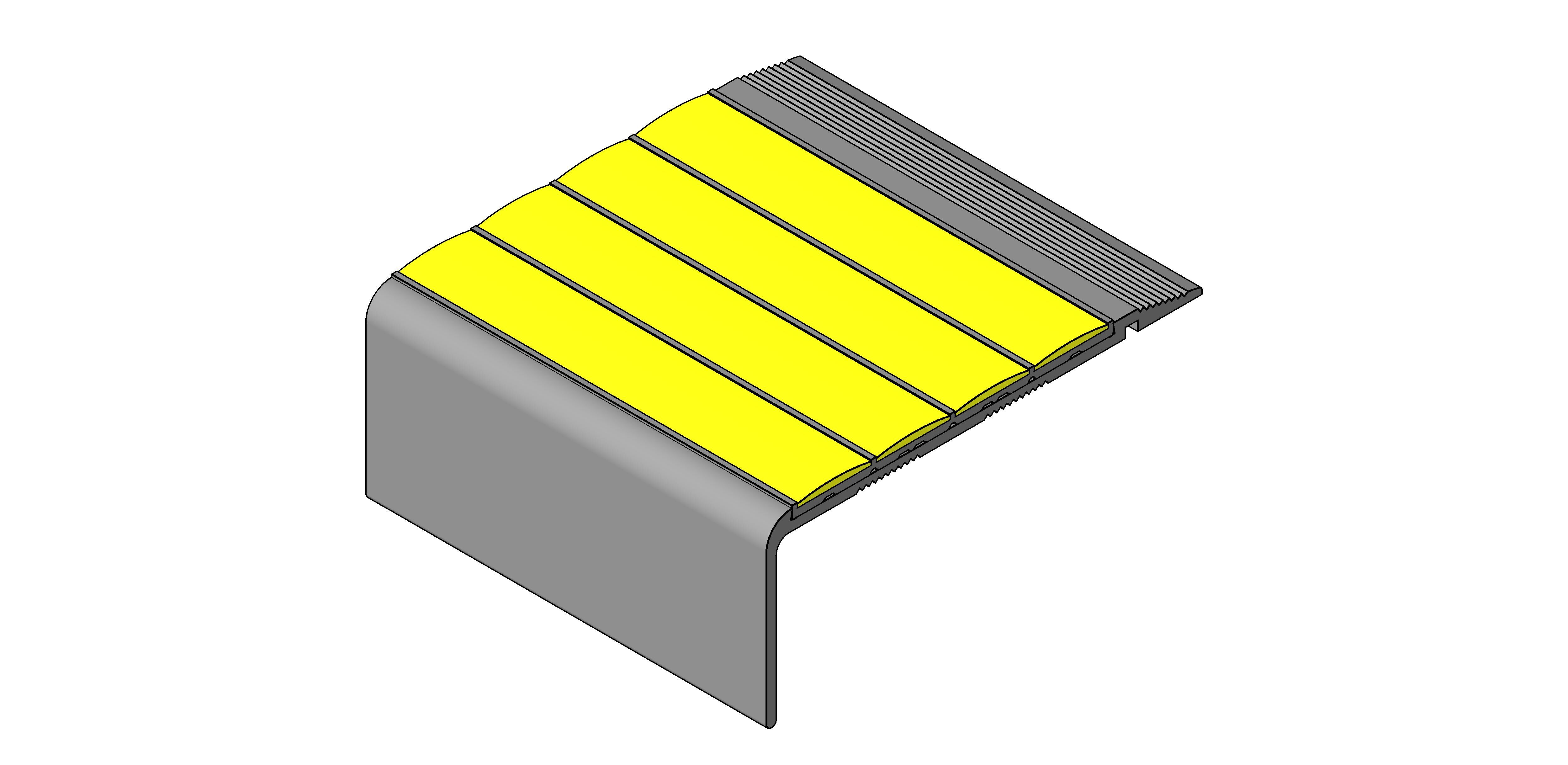 Product: Slenderline Ramp Back Stair Nosing With Ecoglo - SF125R