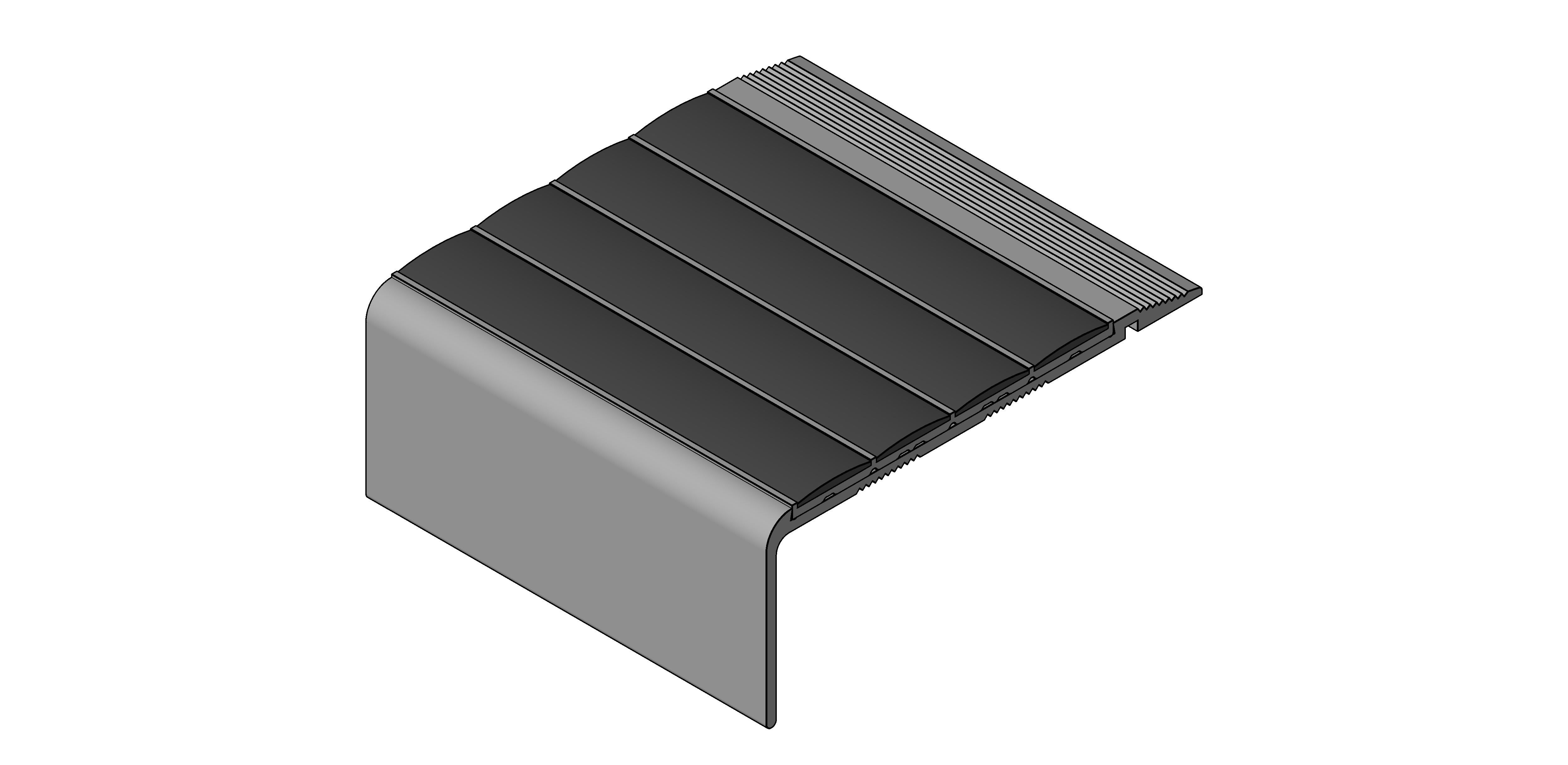 Product: Slenderline Ramp Back Stair Nosing With Ecoglo - SF125R