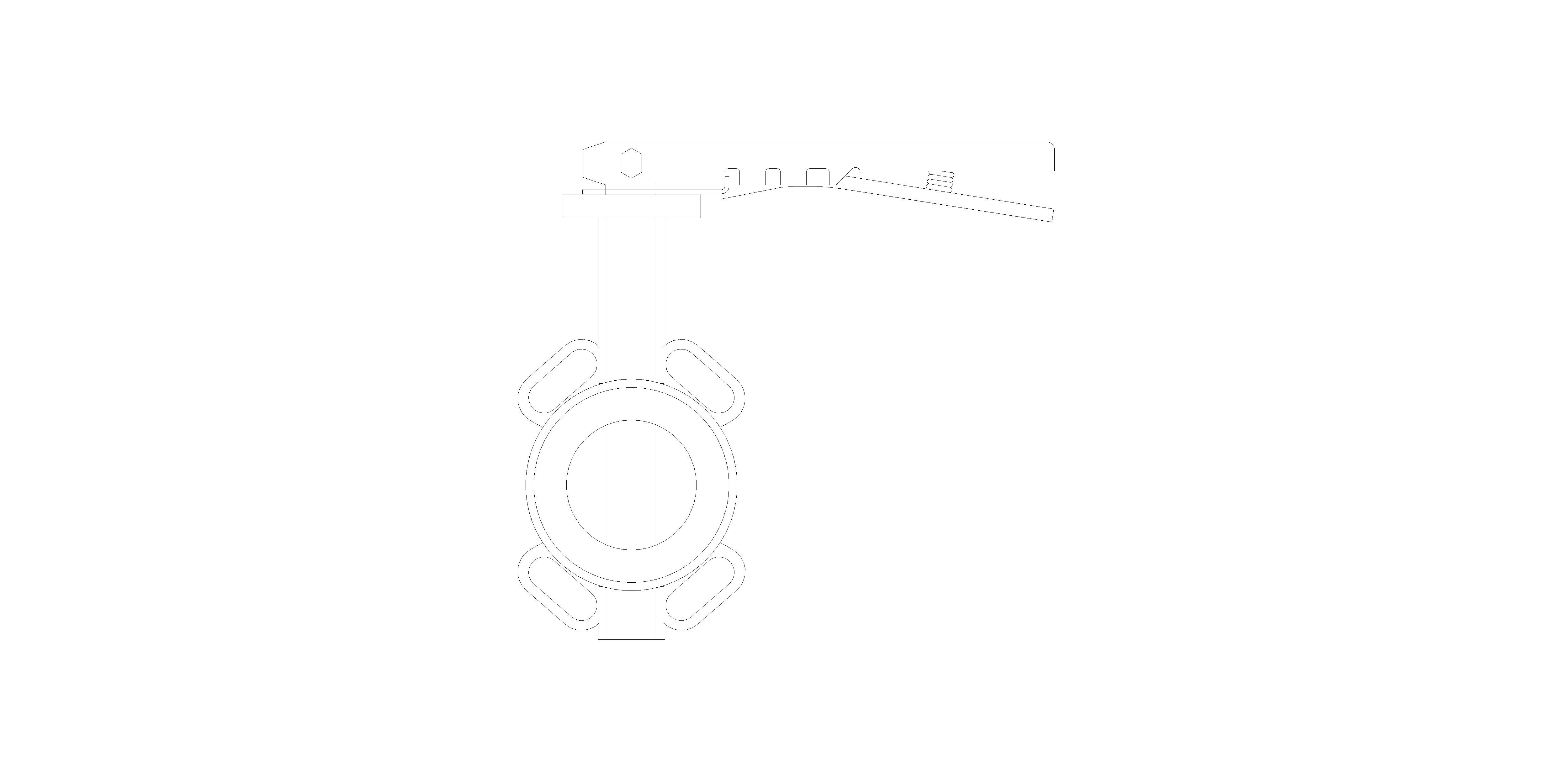 Product: BFIV301502 - Semi Lugged  Butterfly Valve