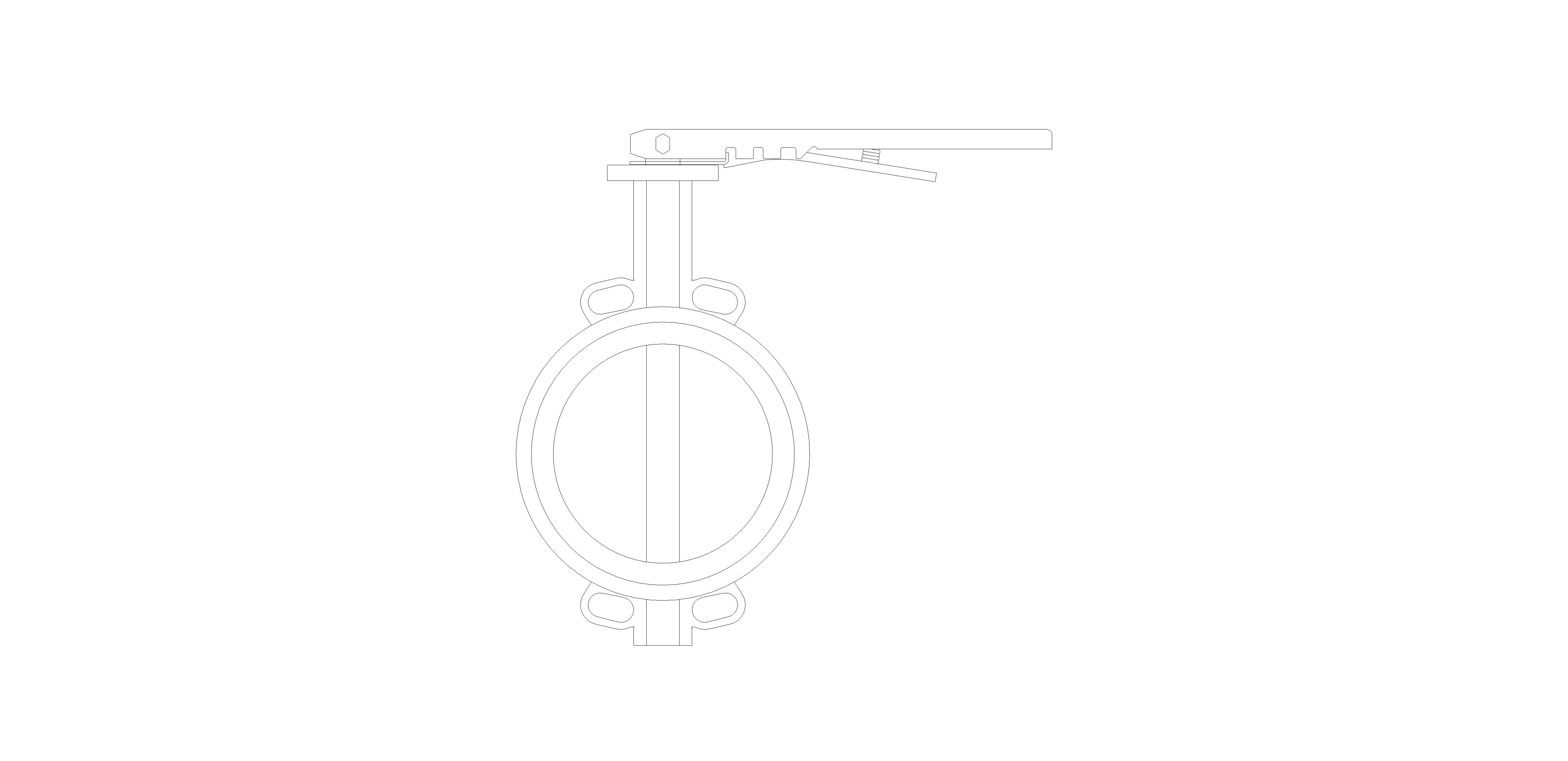 Product: BFIV301506 - Semi Lugged  Butterfly Valve
