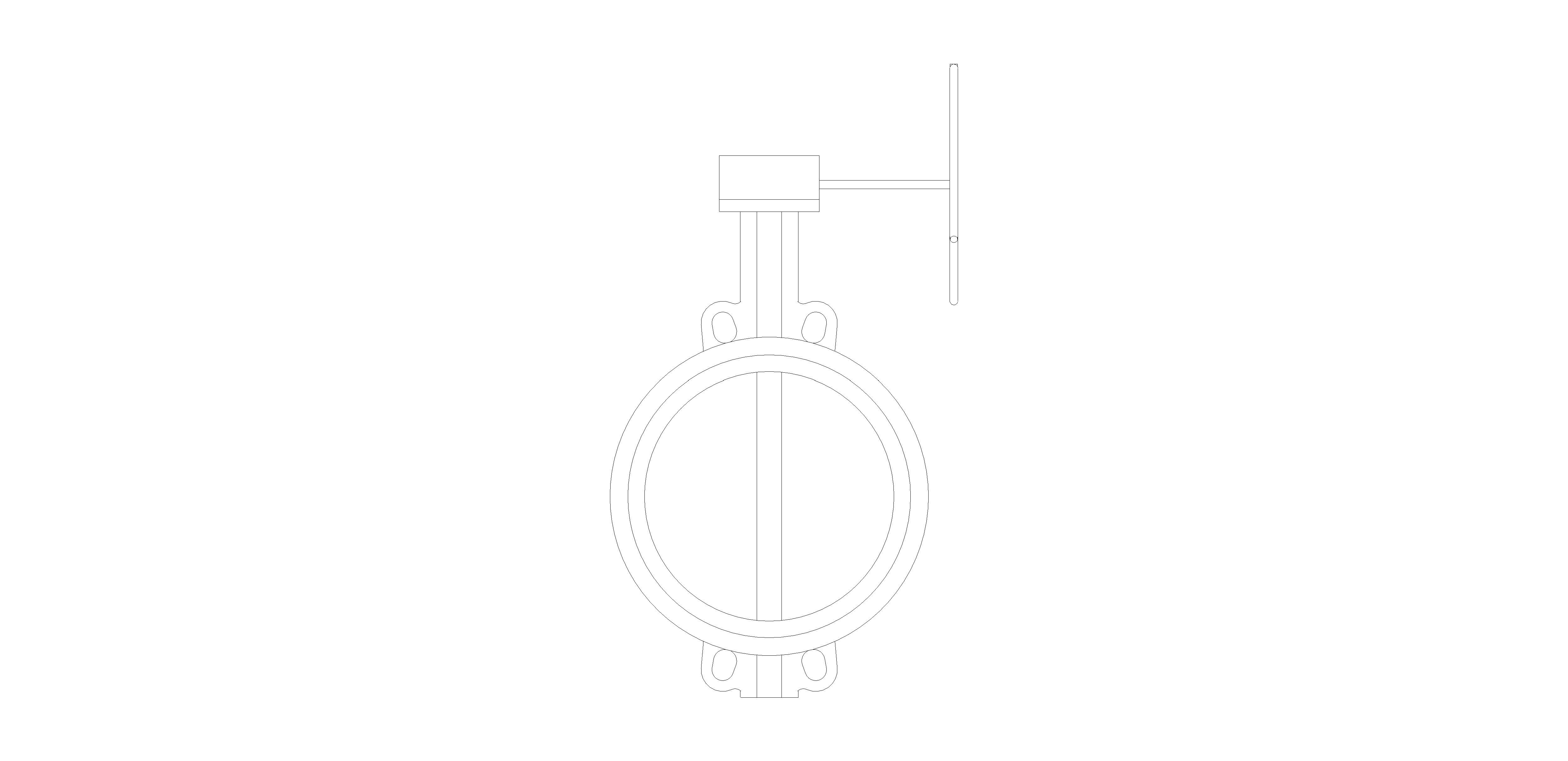 Product: BFIV301608 - Semi Lugged Butterfly Valve