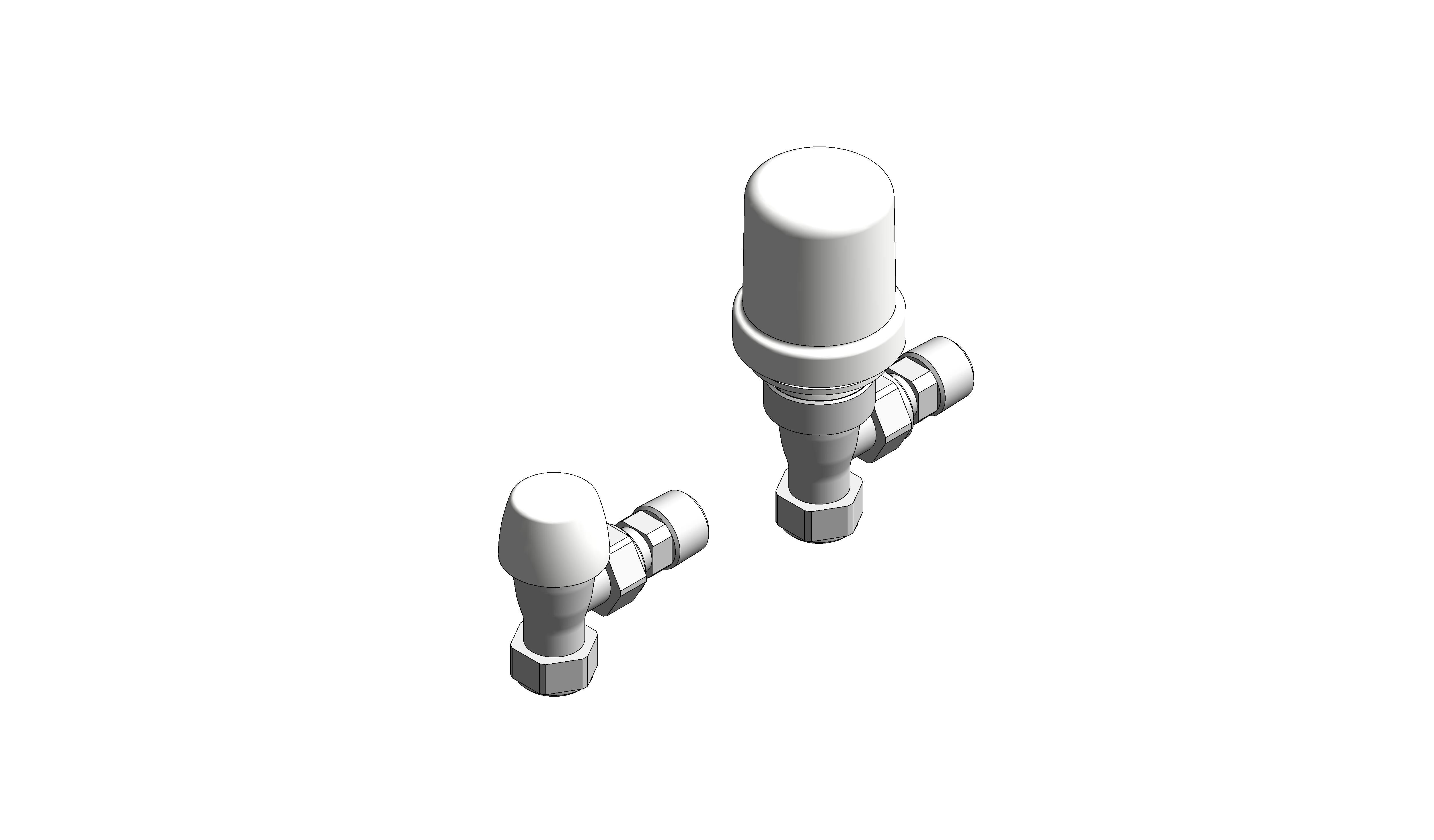 Angled Thermostatic Radiator Valve (VT15) range