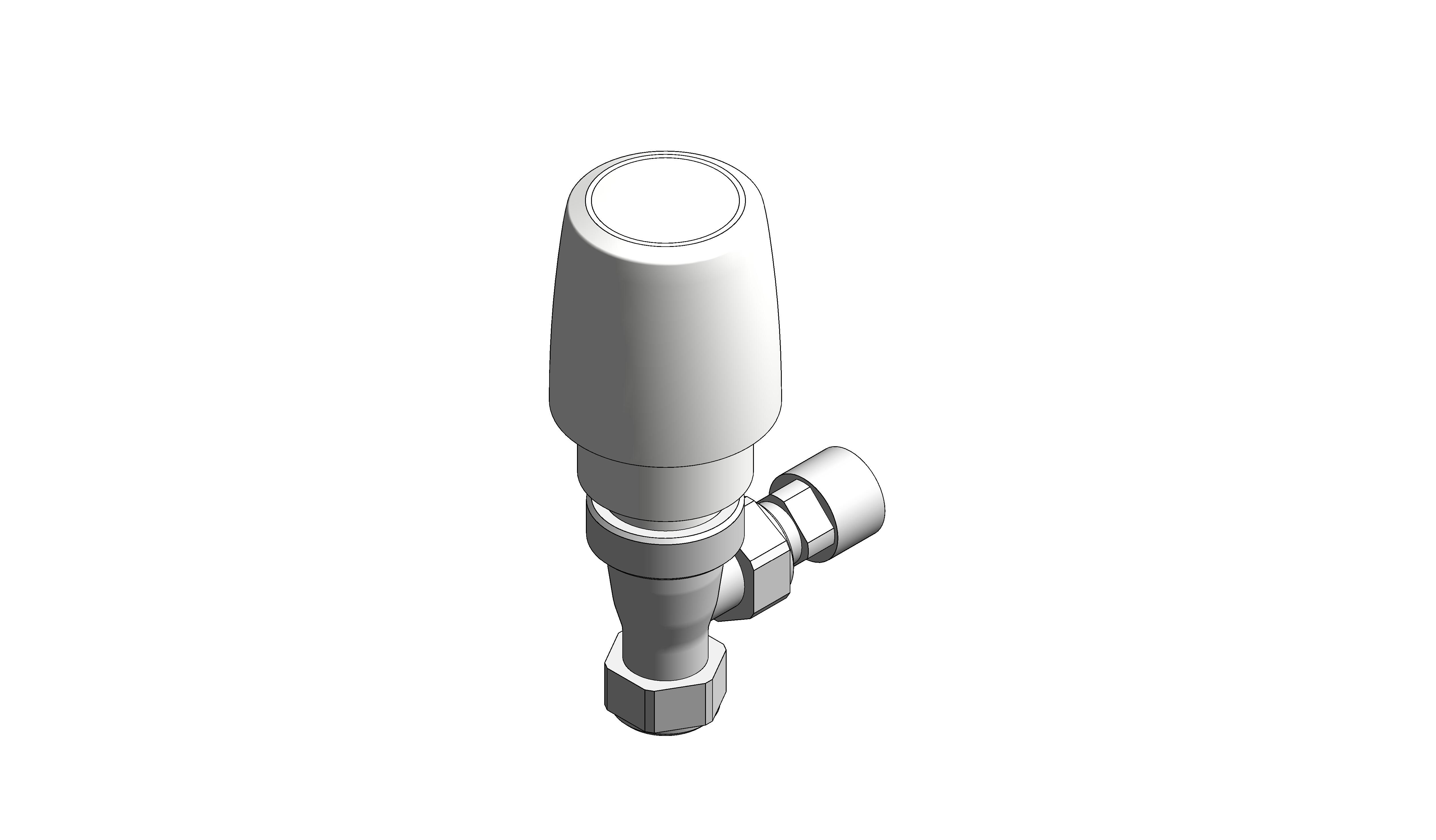 Angled Thermostatic Radiator Valve (VTL120) TRV