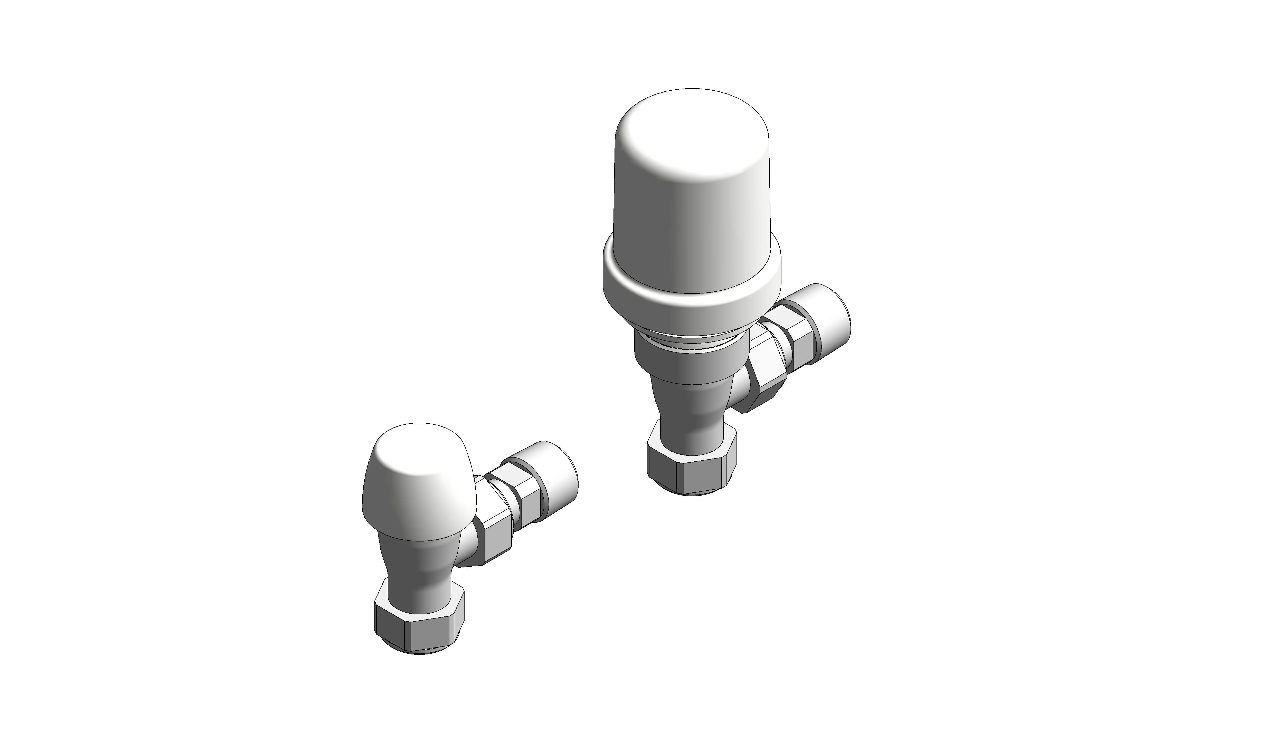 Angled Thermostatic Radiator Valve (VT15-15A) range