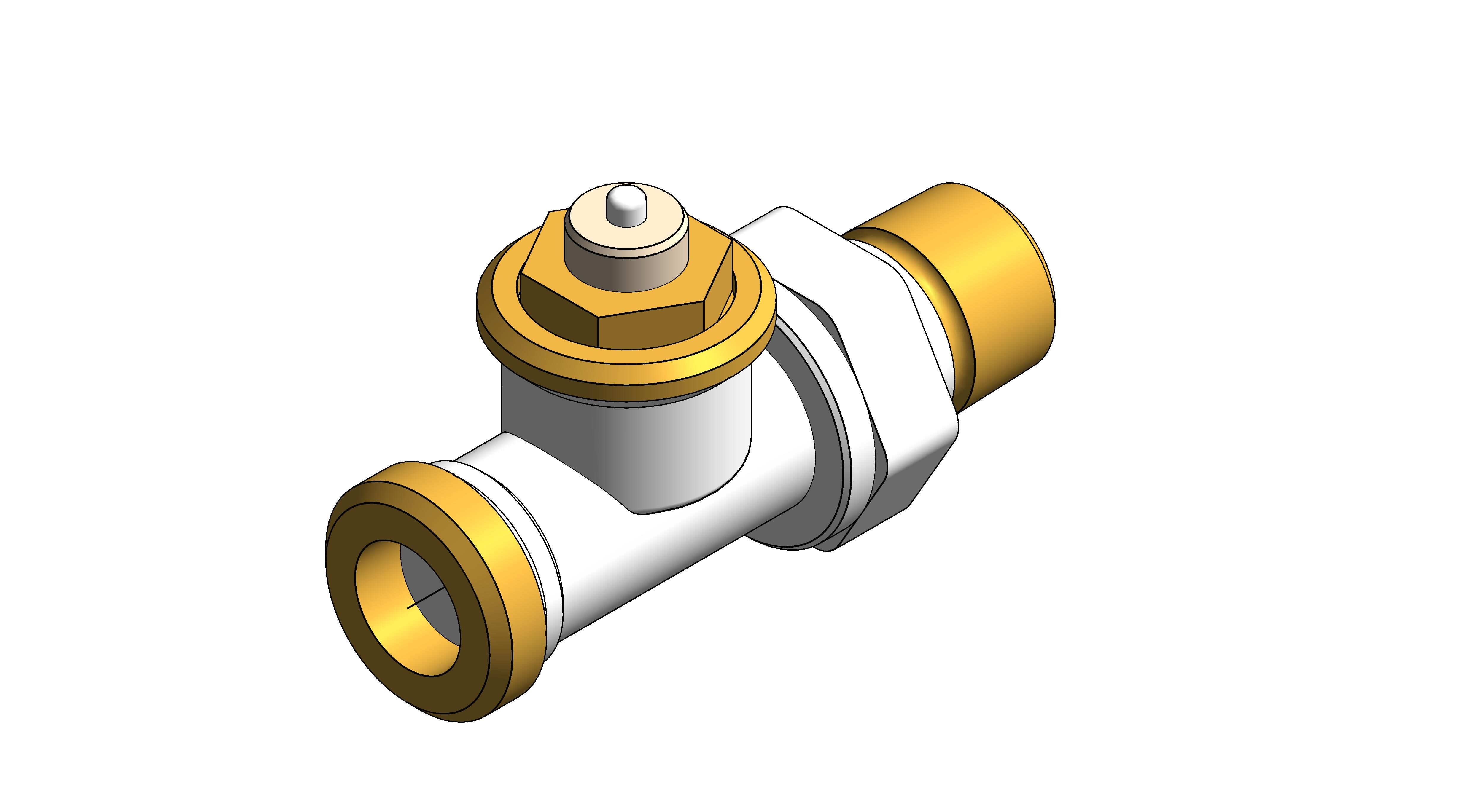 Product: Straight Thermostatic Radiator Valve (V2026D)