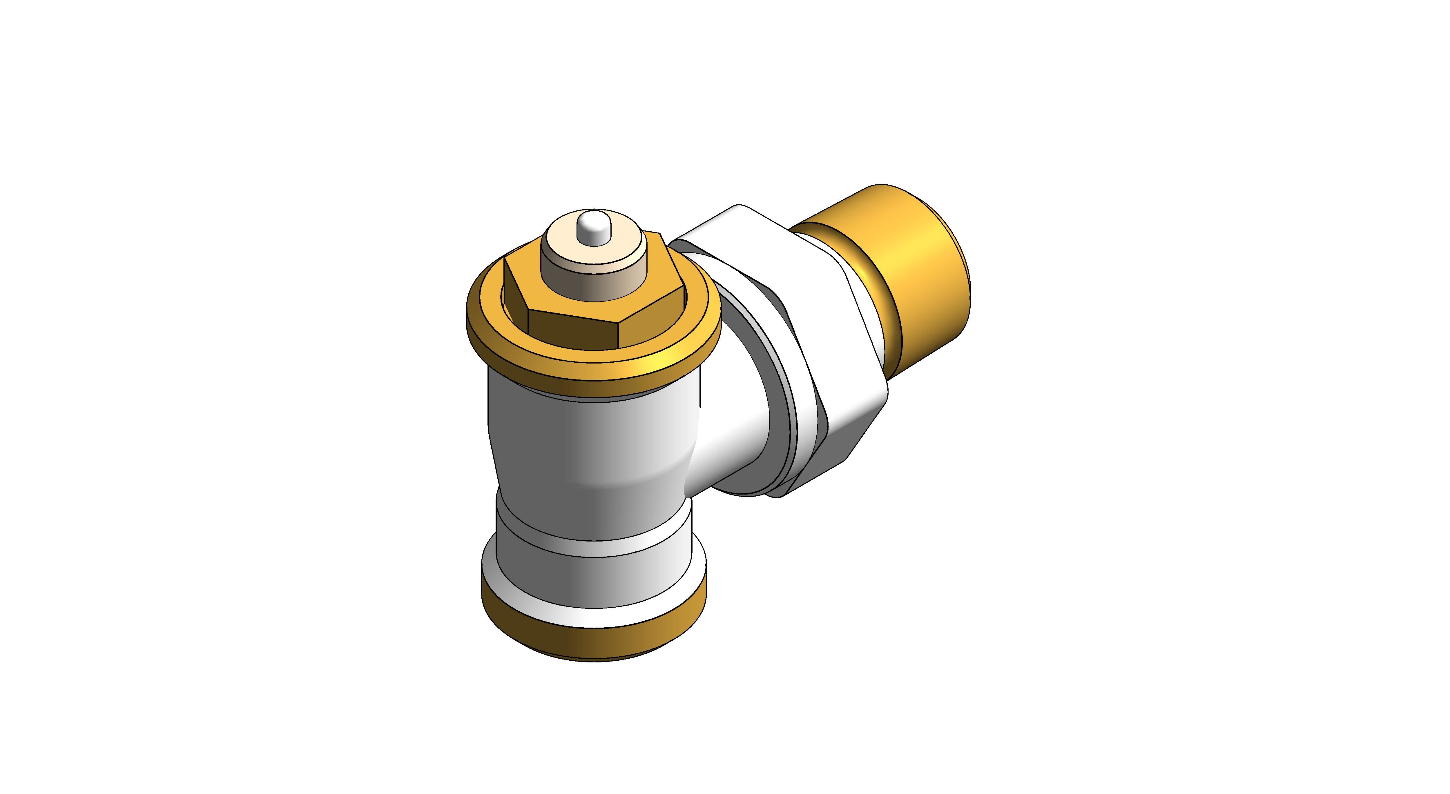 Product: Angled Thermostatic Radiator Valve (V2026E)