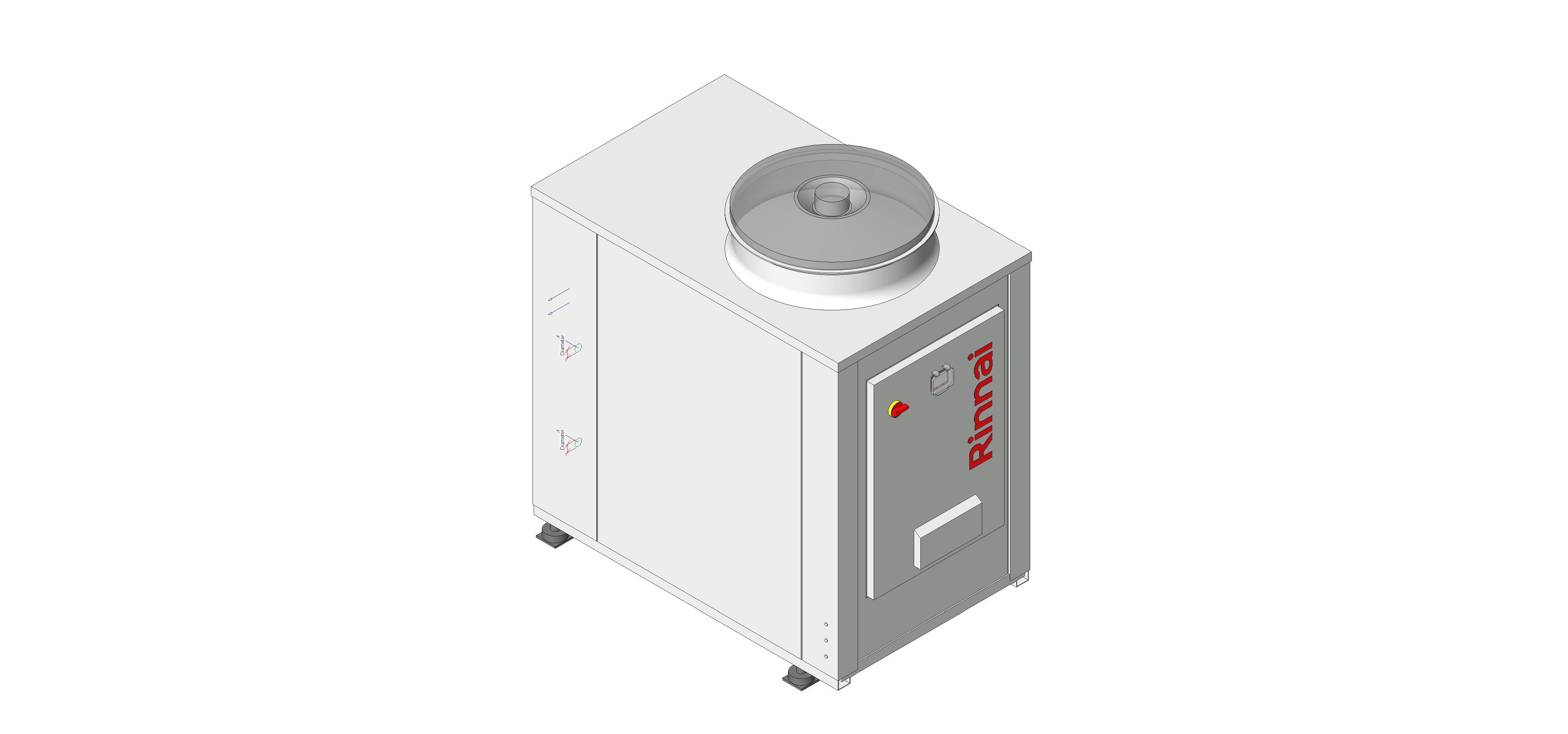 Product: HPHP 50-70 - Air/water inverter heat pump with axial fan