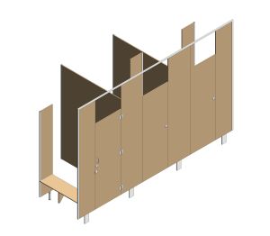 Image of Shower Partitioning | Blade Floor Mounted