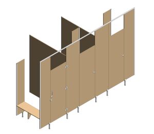 Image of Shower Partitioning | Pedestal Mounted