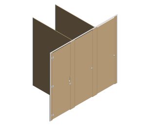 Image of Toilet Partitioning | Gender Neutral Full Height