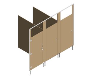 Image of Toilet Partitioning | Pedestal Mounted