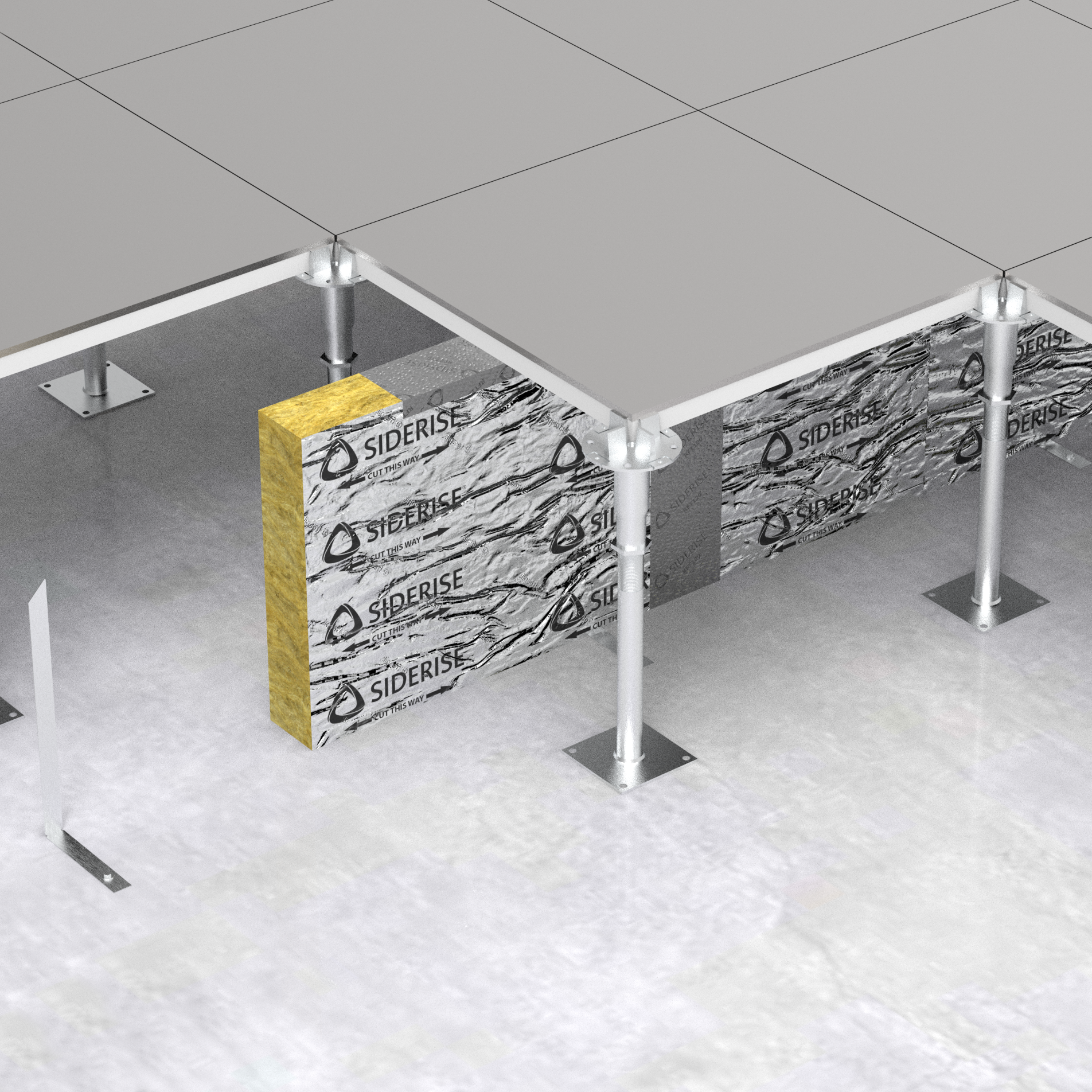 Product: SIDERISE RF | Cavity Barriers and Firestops for Raised Access Floors