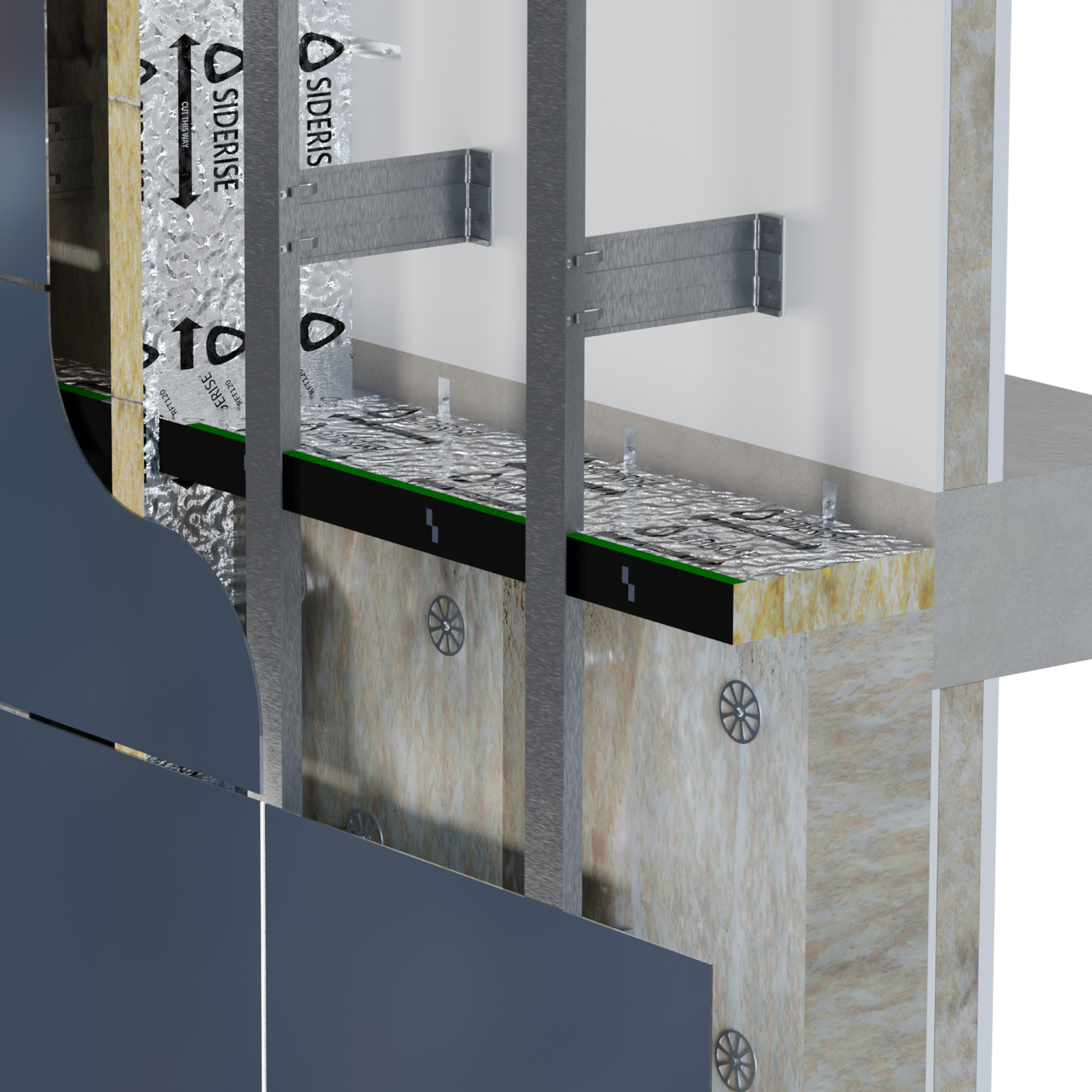 Product: SIDERISE RH | Cavity Barriers for Ventilated Cladding _ Rainscreen – Horizontal