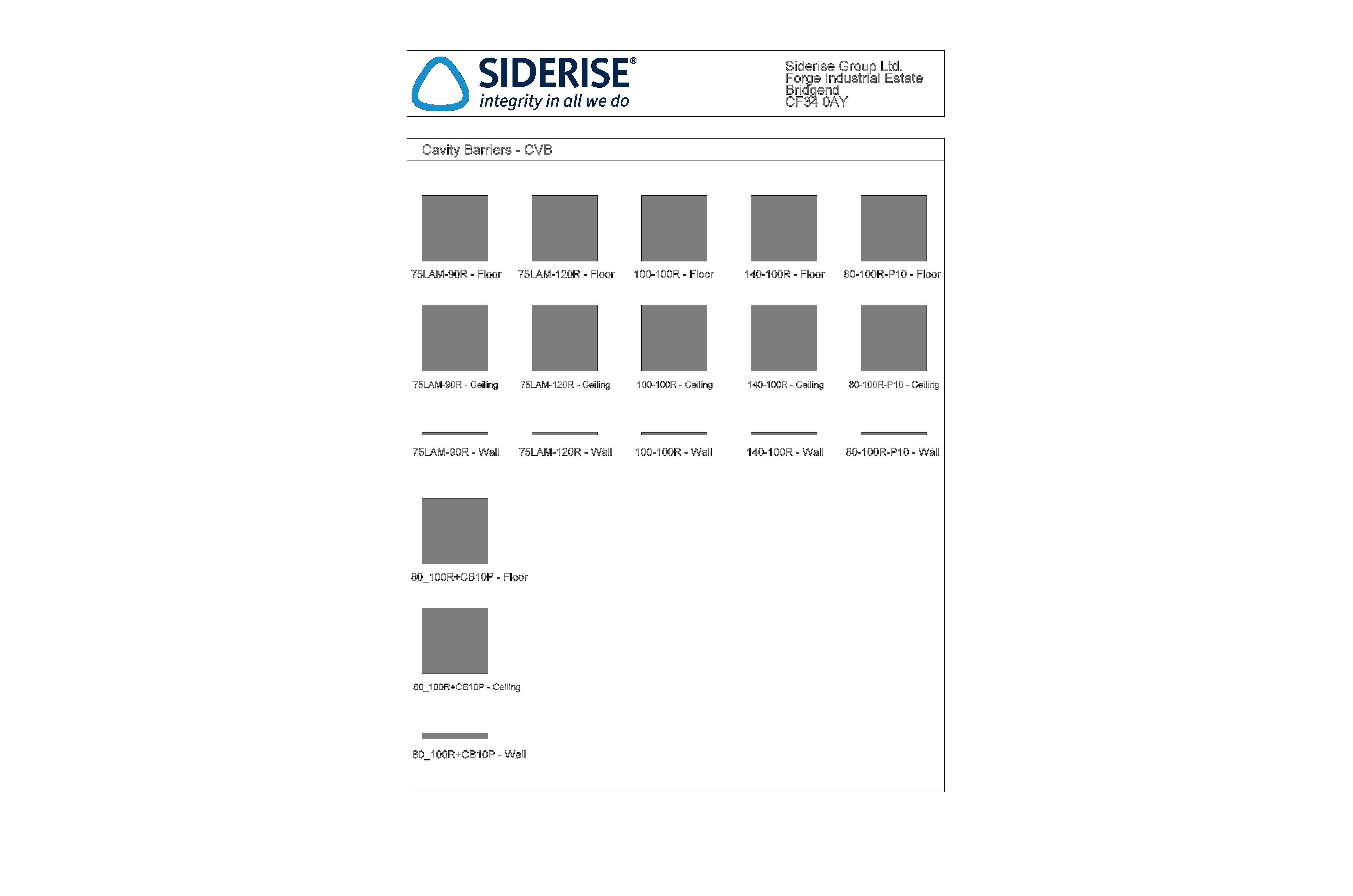 Product: SIDERISE CVB | Acoustic Void Barriers