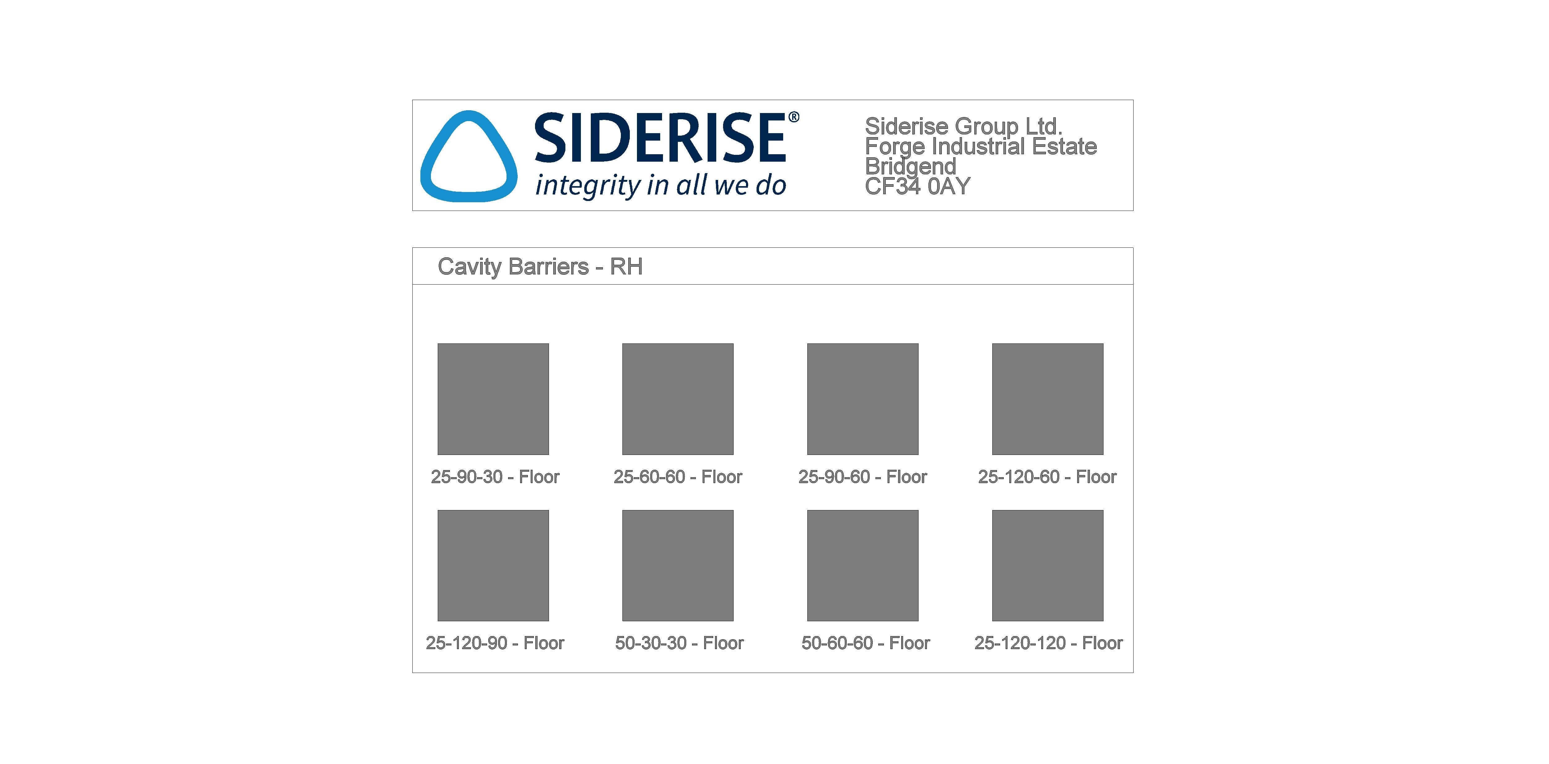 Product: SIDERISE RH | Cavity Barriers for Ventilated Cladding _ Rainscreen – Horizontal