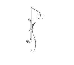 Product: ALITA Rain Round Thermostatic Shower Kit Chrome (USH0024)