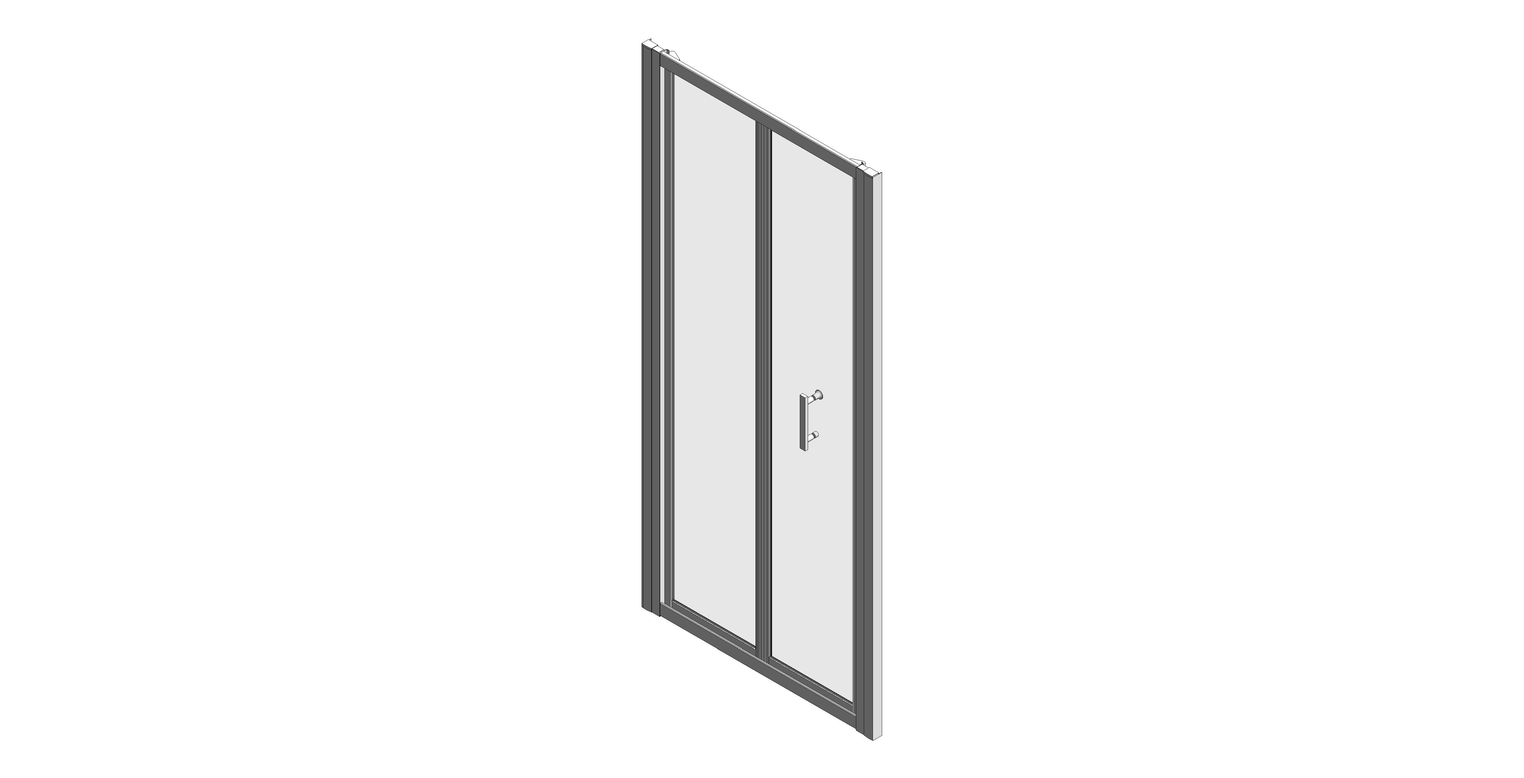 Product: CITY PLUS Bifold 900mm Shower Door Chrome (CTP024)