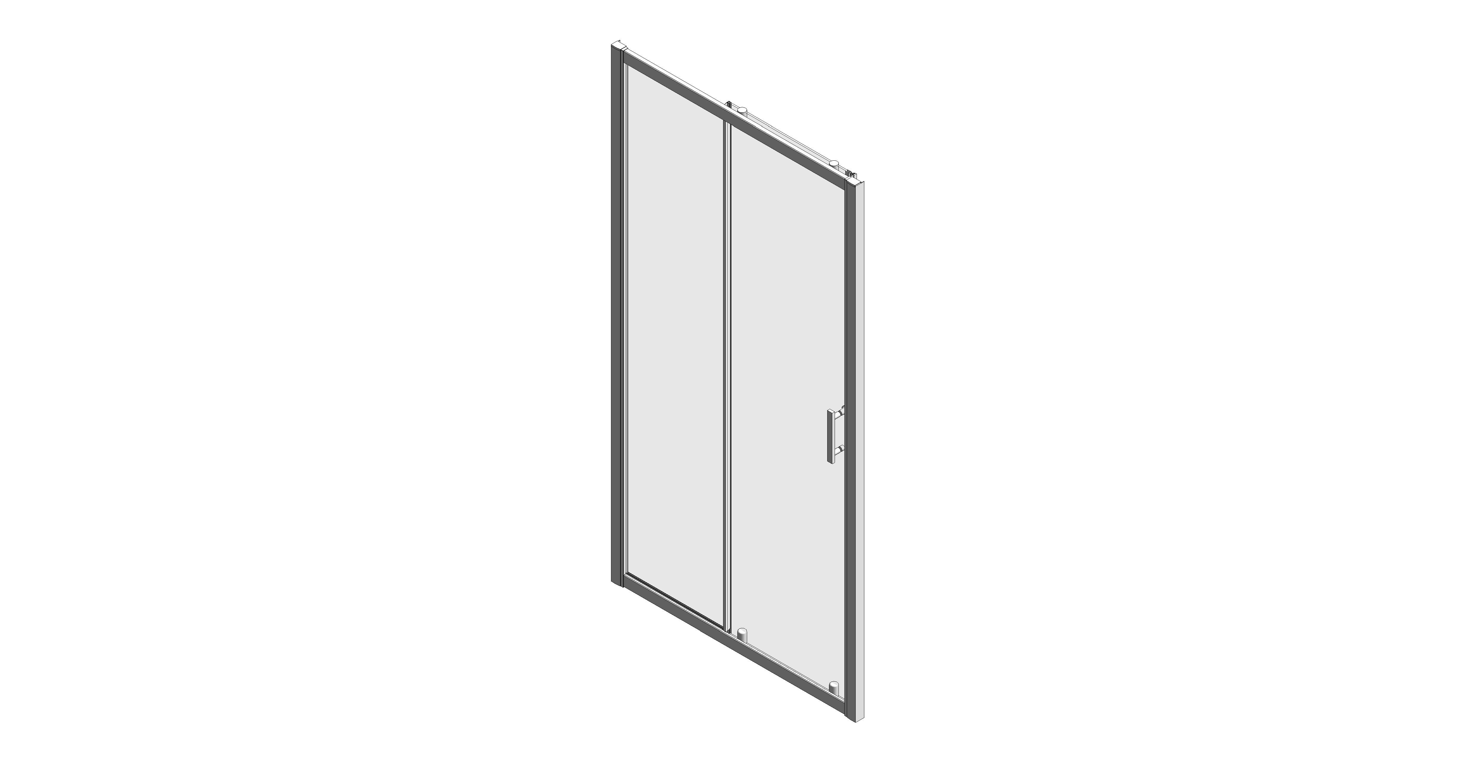 Product: CITY PLUS Sliding 1000mm Shower Door Chrome (CTP008)