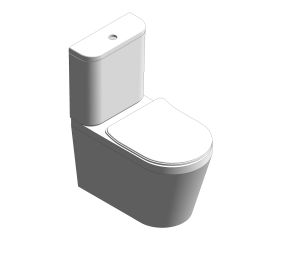 Product: LIVING Fully Shrouded Close Coupled WC White & Soft Close Seat (USW0667)