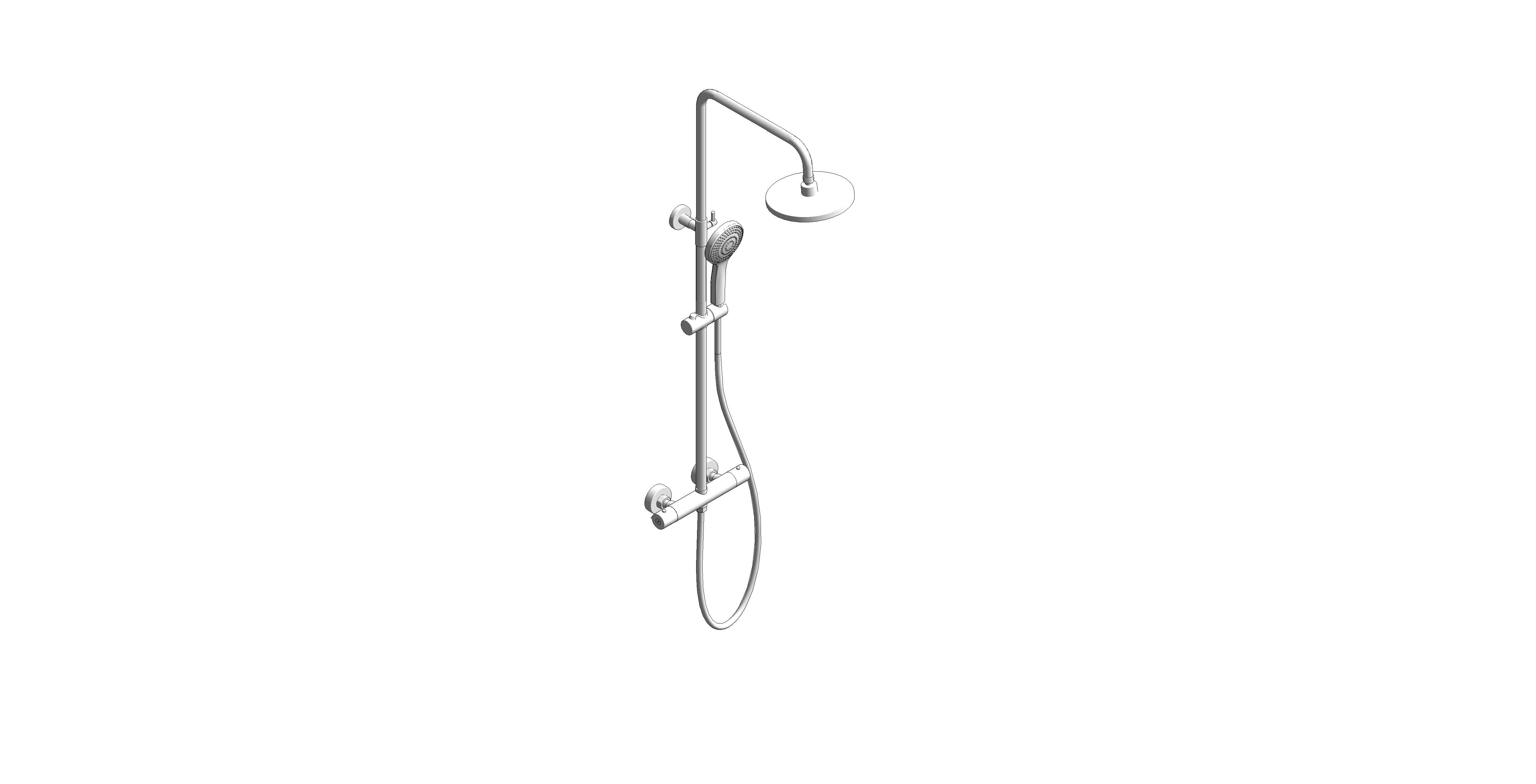 Product: STRATA Round Thermostatic Shower Kit