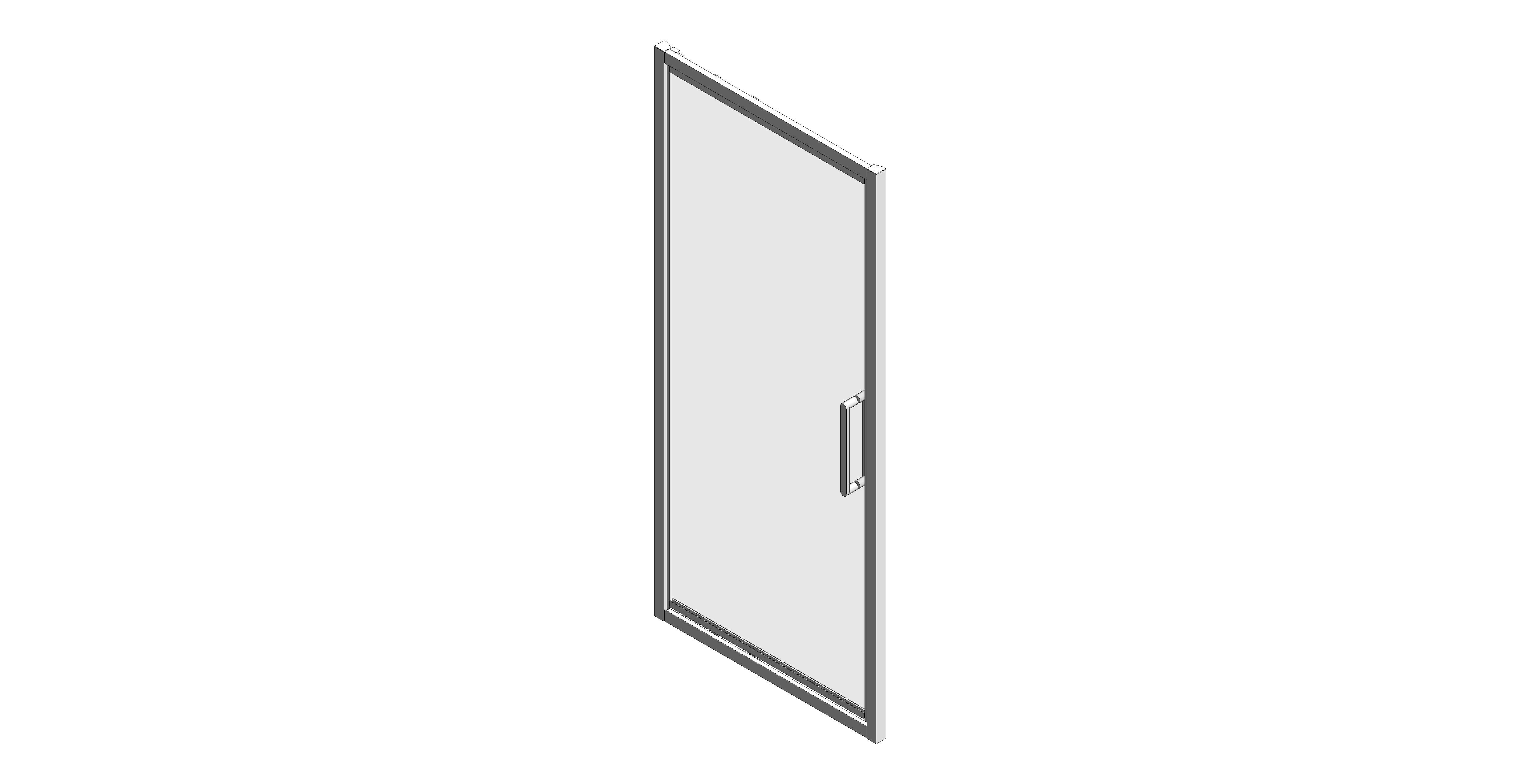 Product: ASPECT Infold 900mm Shower Door Chrome