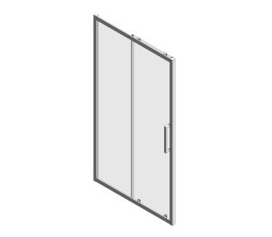 Product: ASPECT Sliding 1100mm Shower Door Chrome