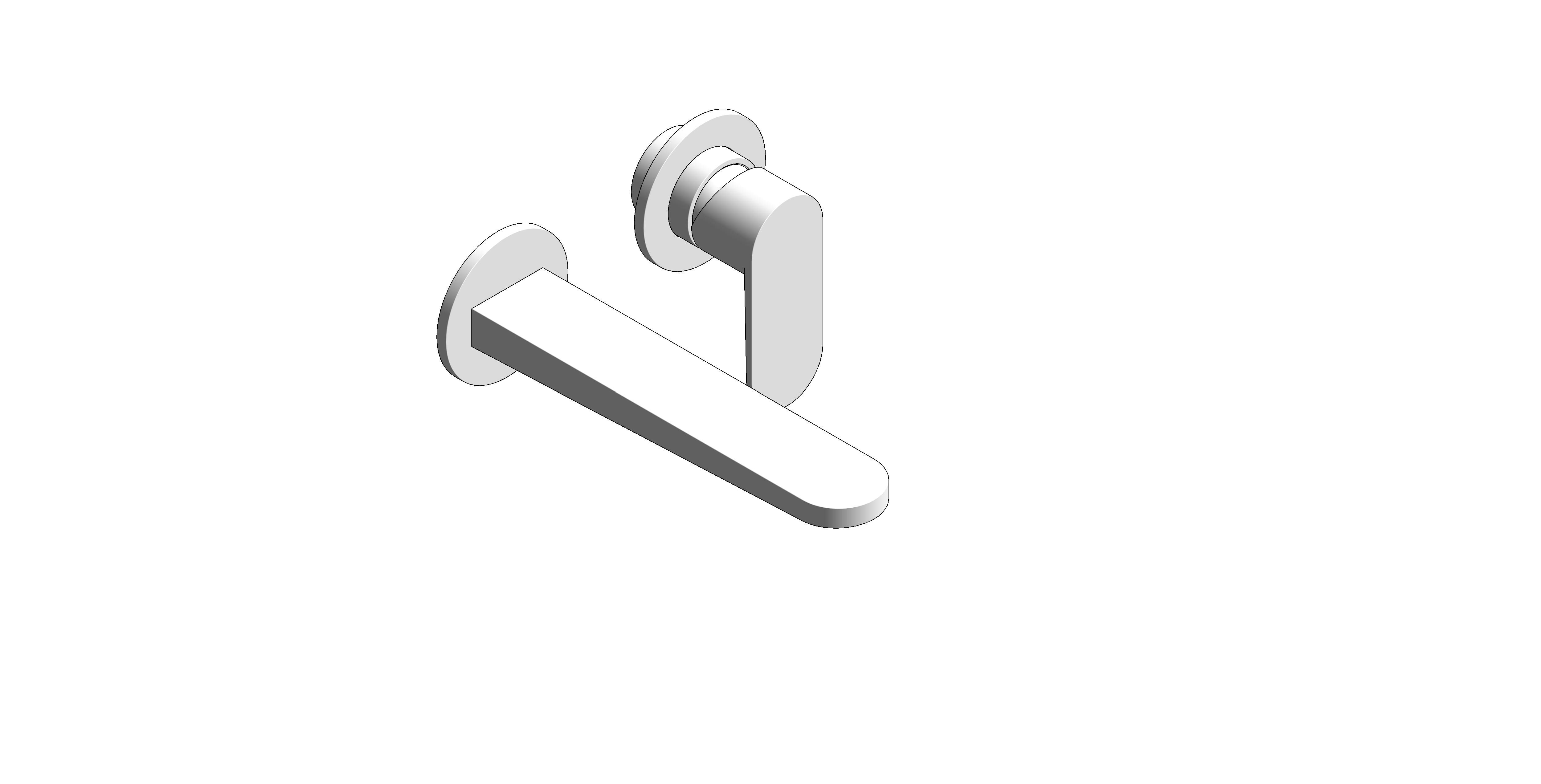 Product: URBAN Wall Mounted Basin Mixer Chrome