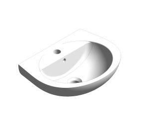 Product: SELECT 45cm 1 Tap Hole Wash Basin (USW0701)