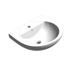 Product: SELECT 54cm 1 Tap Hole Wash Basin (USW0702)