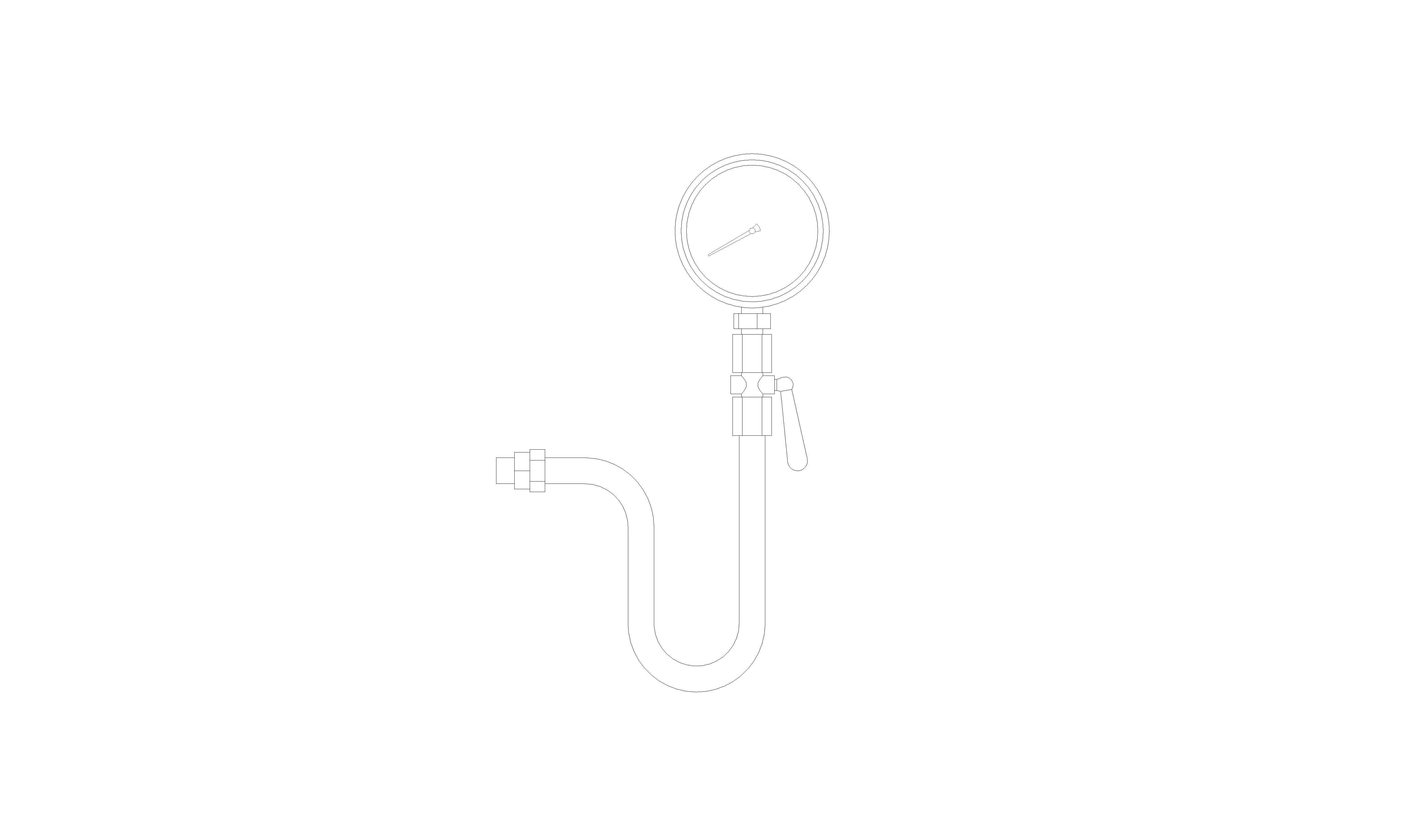 bimstore front image of the Pressure Gauge - U-Syphon from Spirax Sarco