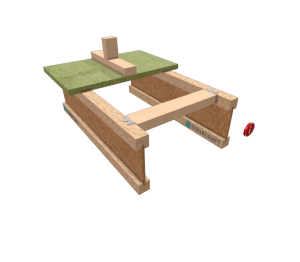 Product: i10 - Parallel Partition Noggings - Perpendicular To Joist