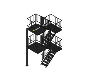 Product: Sunbelt Rentals - Temporary Stairs - 3 Storey