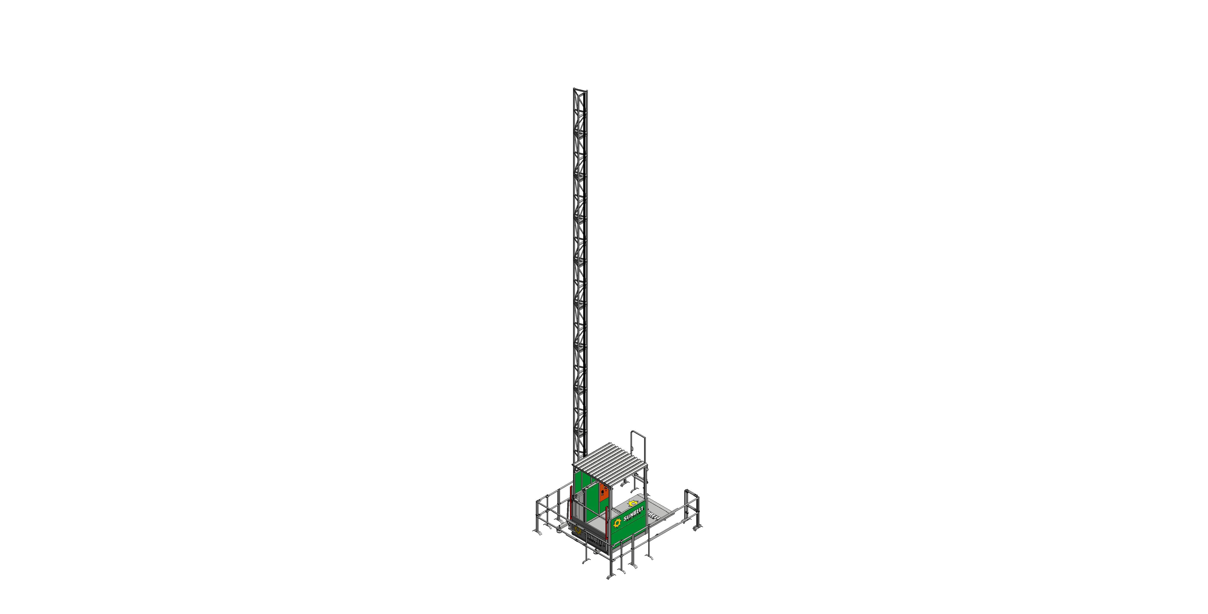 Product: Sunbelt Rentals -  Construction Hoists - Alimak Transport Platform 500-3000