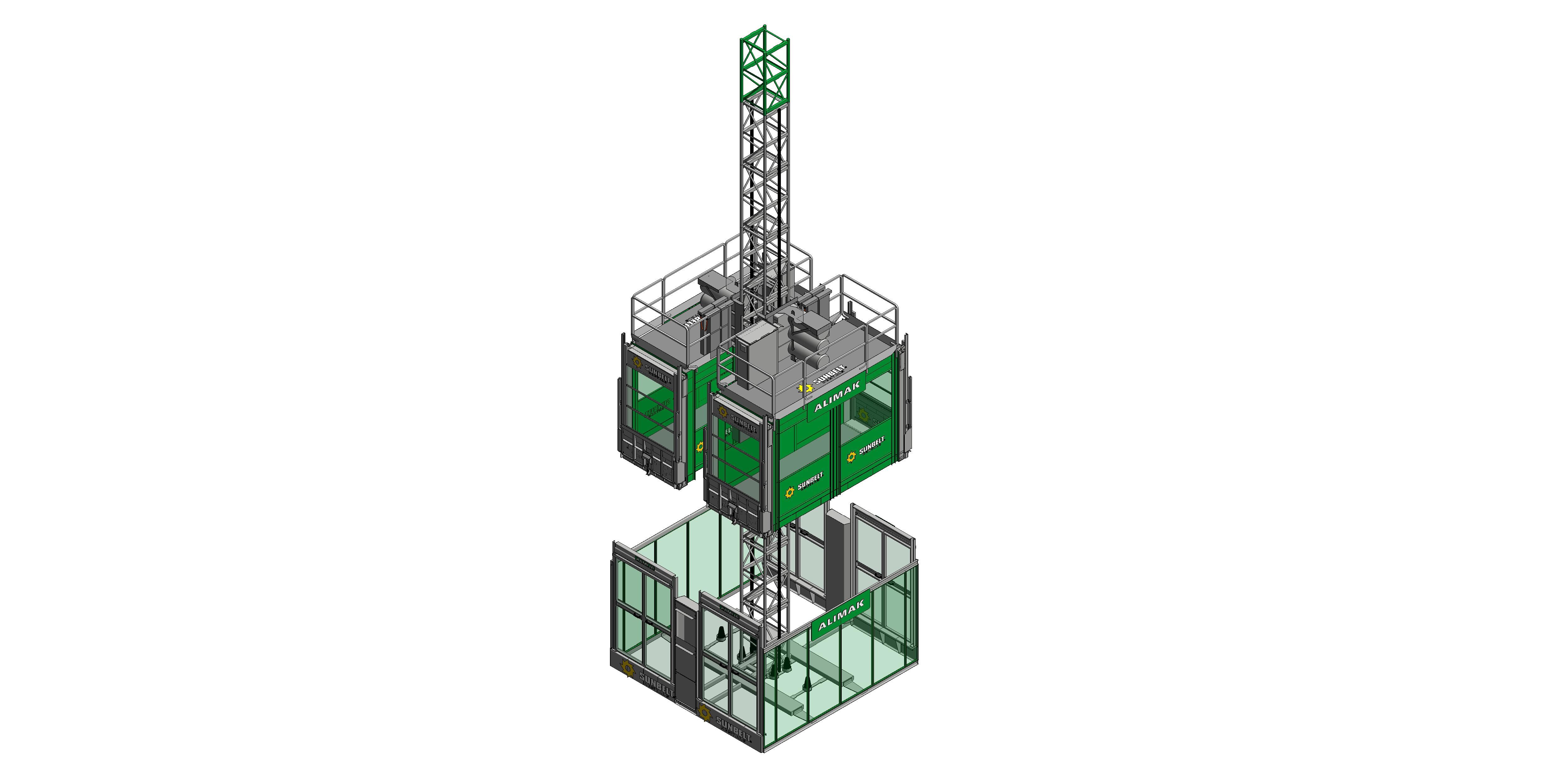 Product: Sunbelt Rentals -  Construction Hoists - Alimak 650 Twin