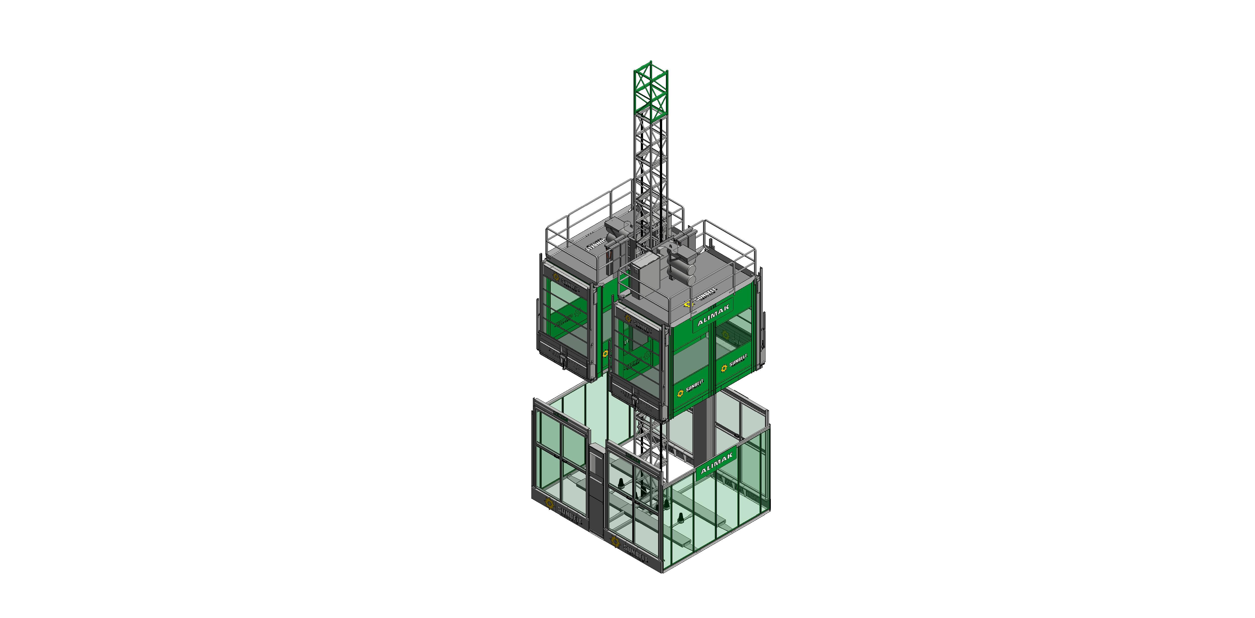 Product: Sunbelt Rentals -  Construction Hoists - Alimak 650 XL Twin