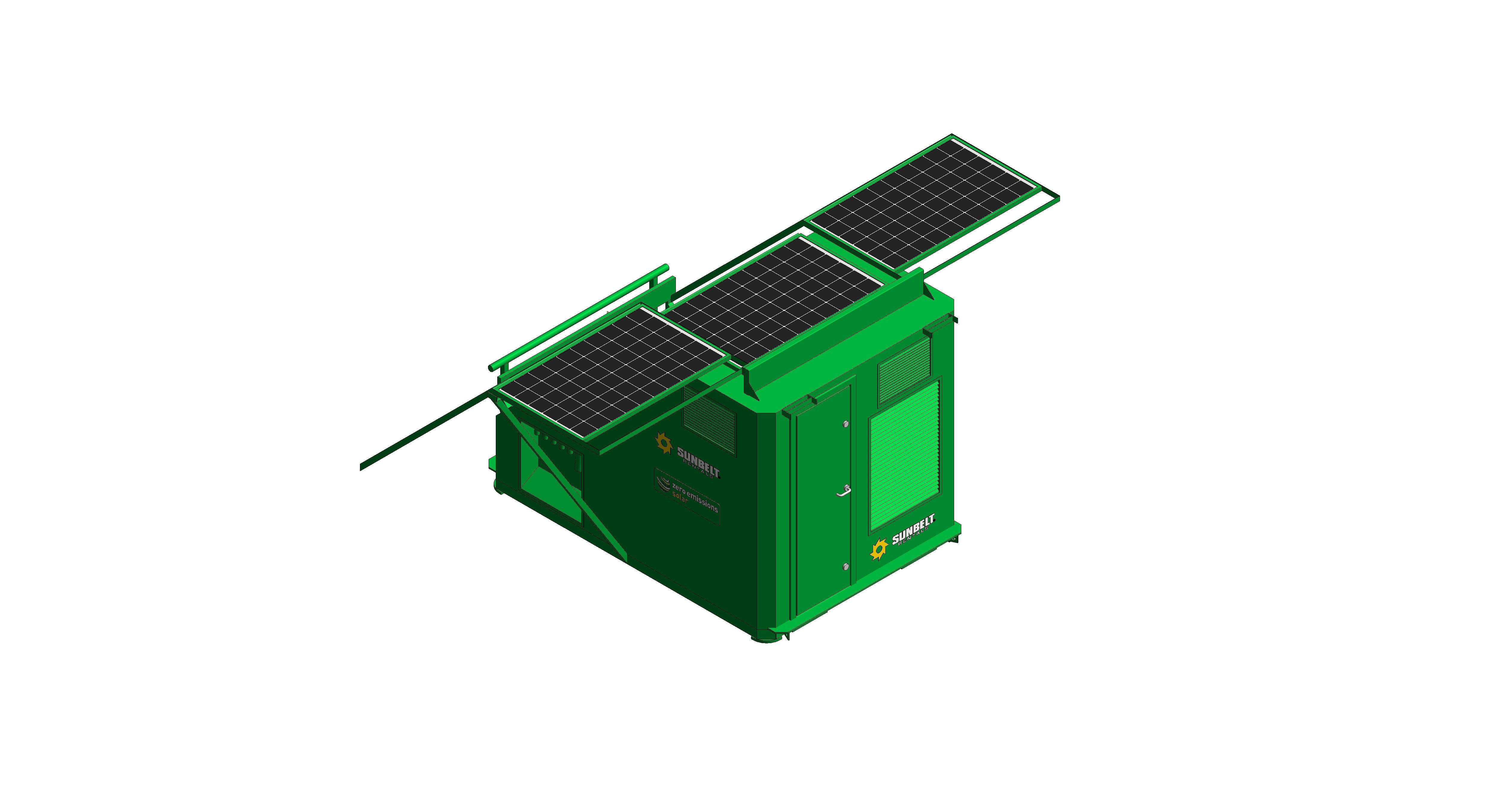 Product: Sunbelt Rentals - Solar Power Generator - AJC Easy Cabin Solar Pod 30