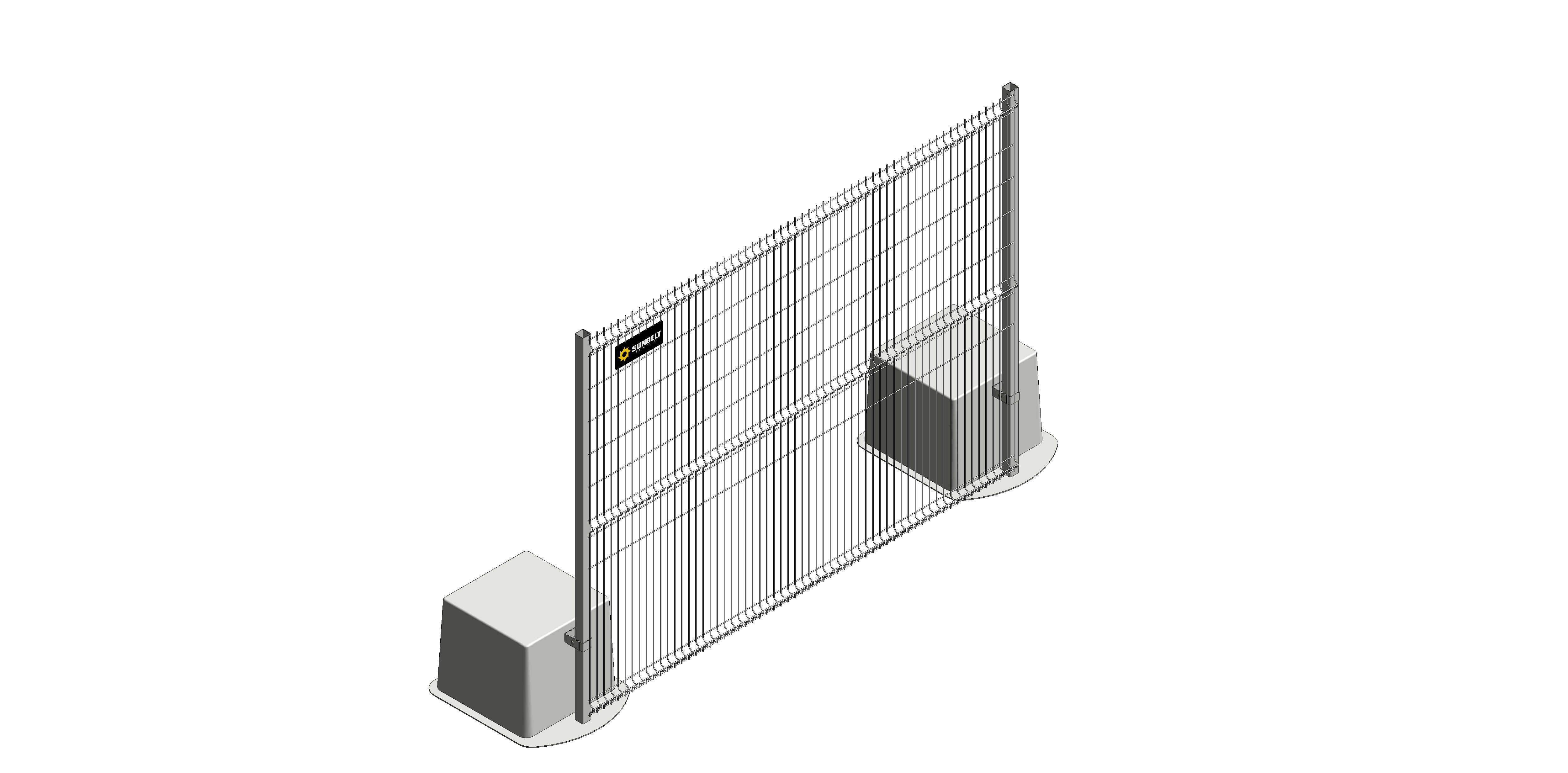 Product: Sunbelt Rentals - Temporary Fencing - CLD Fencing Systems Eclipse 60 Fence Safe 2.4m Bay