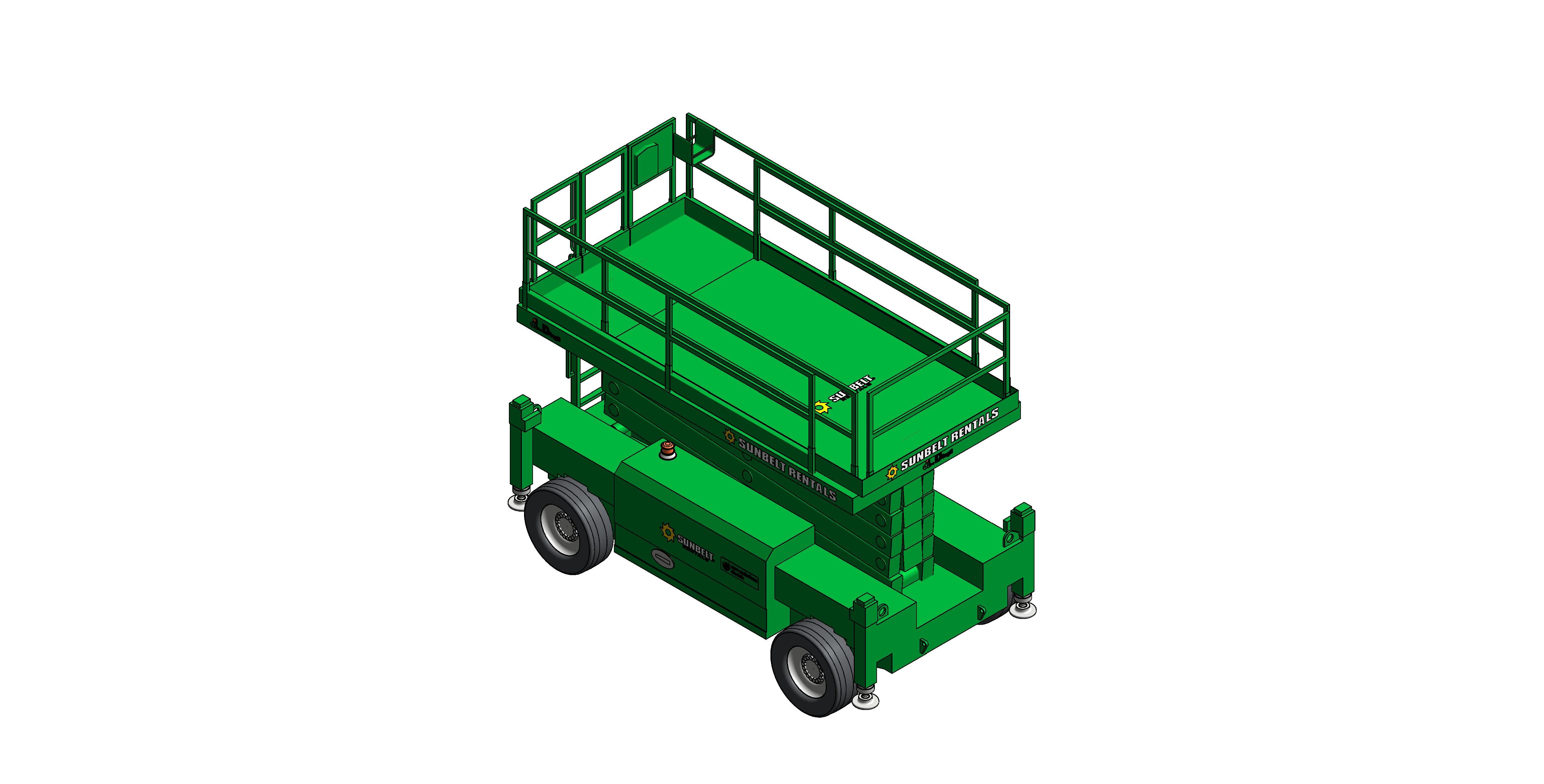 Product: Sunbelt Rentals - Scissor Lift Electric - Dingli 2223 DC