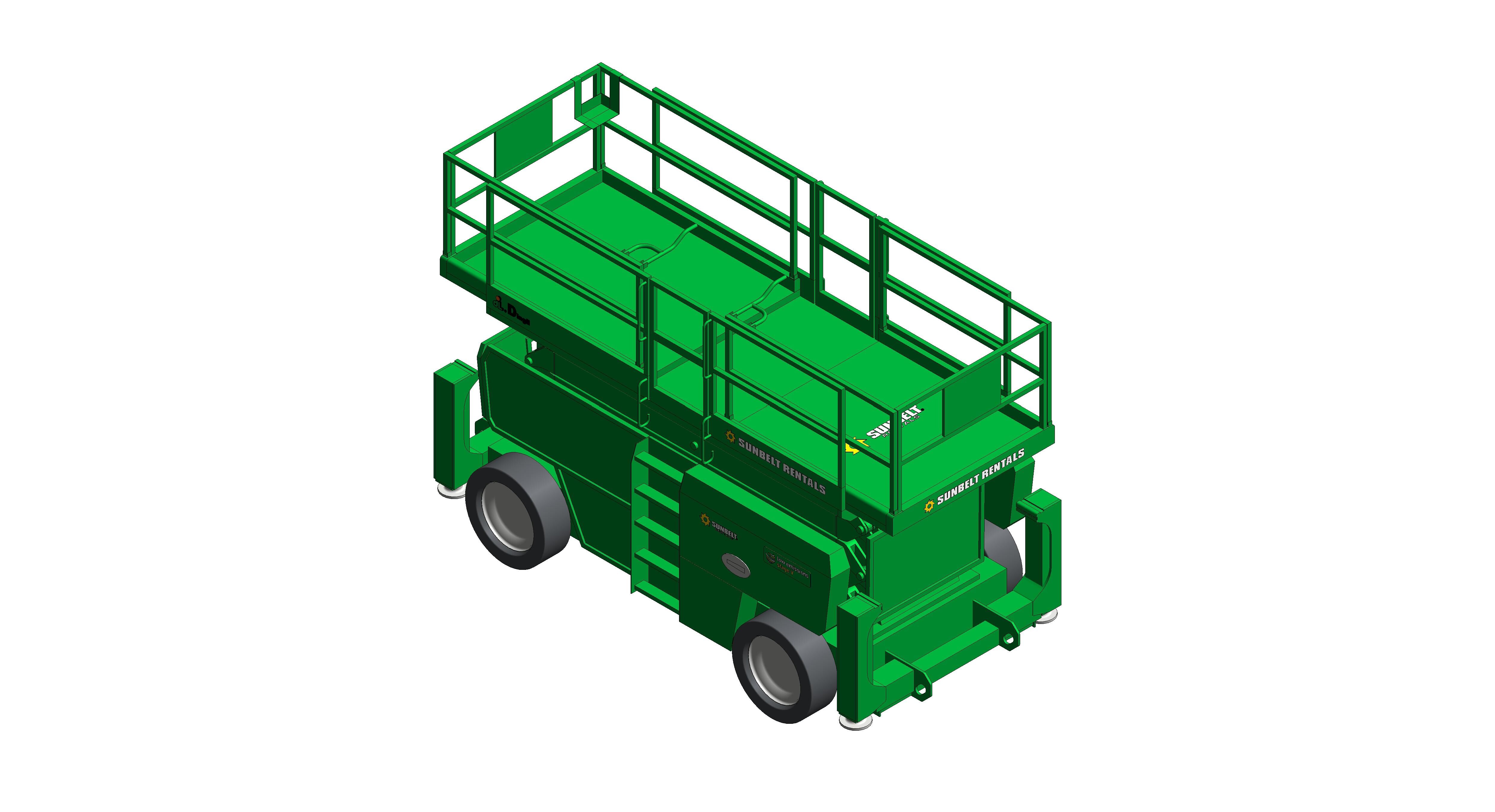 Product: Sunbelt Rentals - Scissor Lift Diesel - Dingli 1823 RT