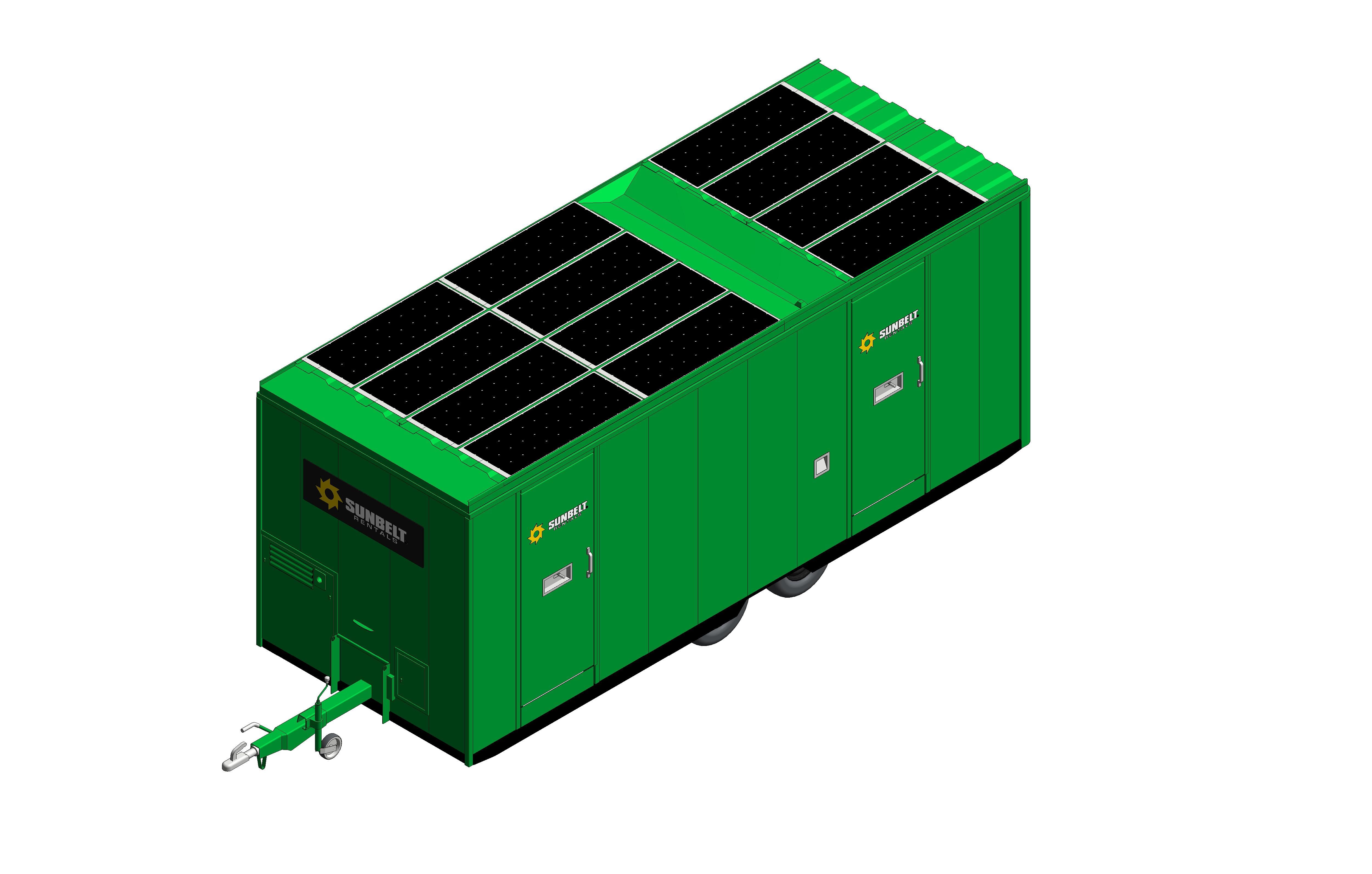 Product: Sunbelt Rentals - Mobile Welfare Unit - Boss Cabins 20ft Deep Green Cabin