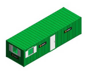 Product: Sunbelt Rentals - Office Open Plan - Thurston Group 32ft x 10ft (2 LH Windows)