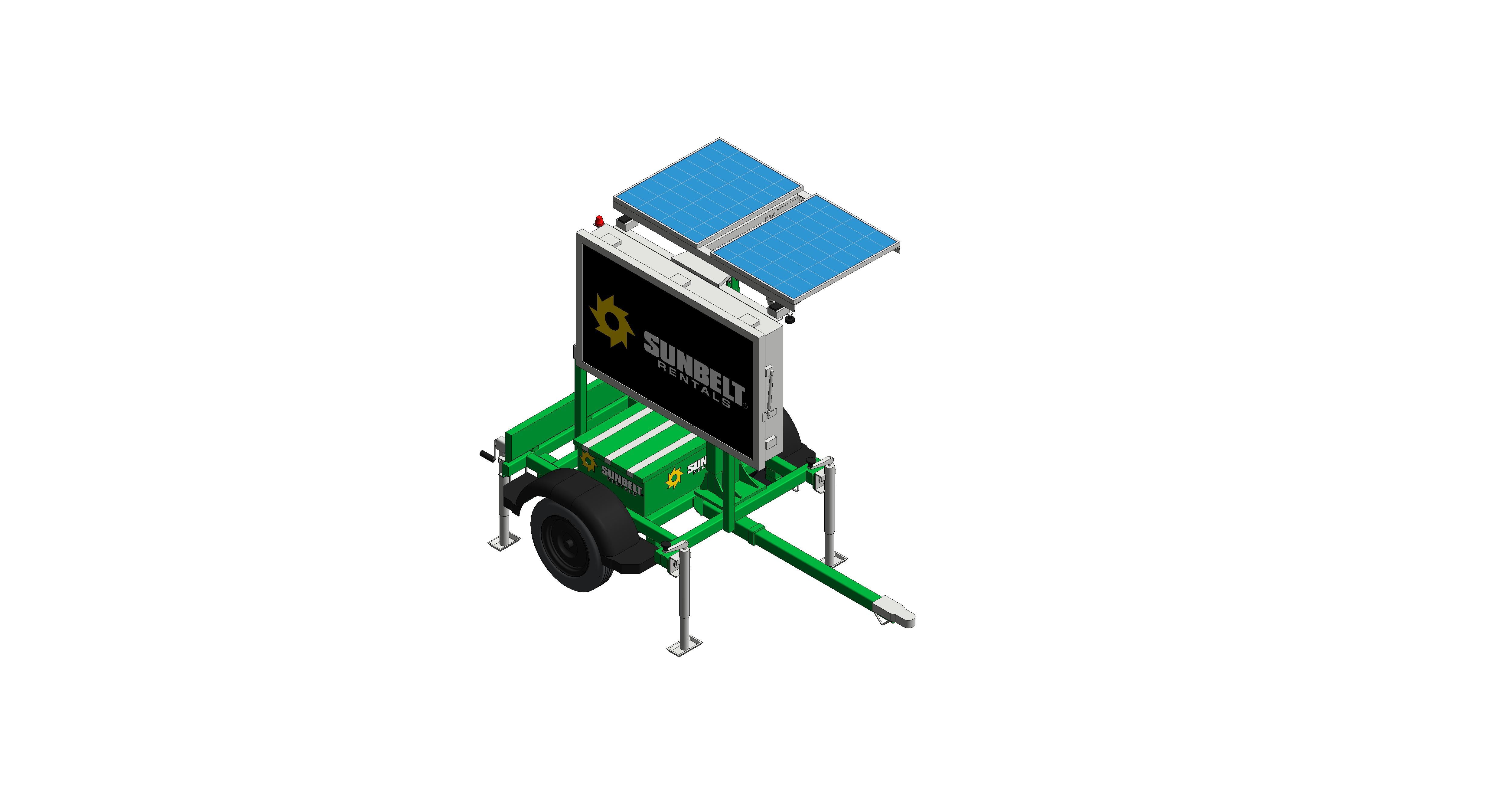 Product: Sunbelt Rentals - Electric Sign - Mobile VMS City Sign