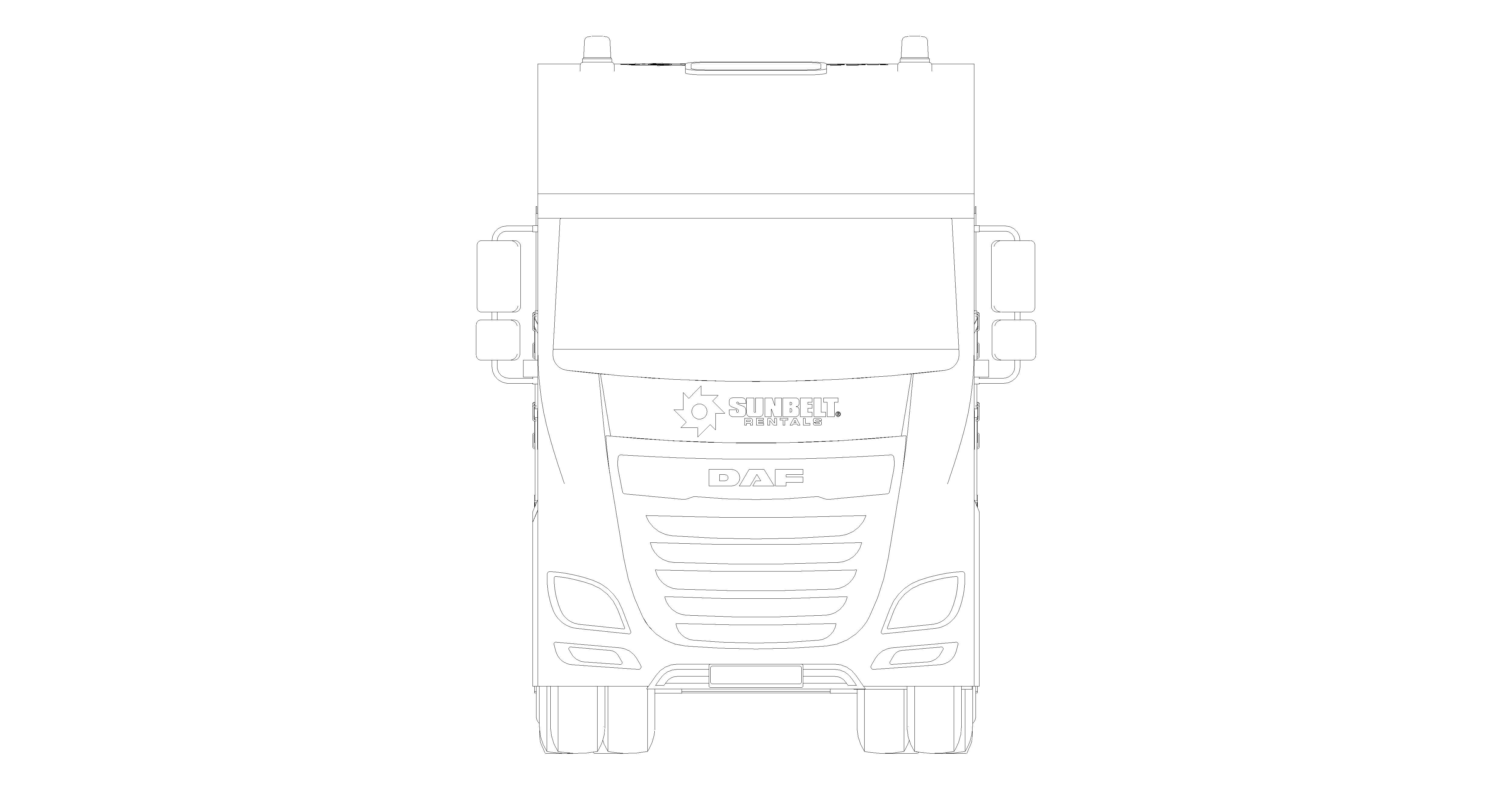 Product: Sunbelt Rentals - Truck - DAF Flat Bed