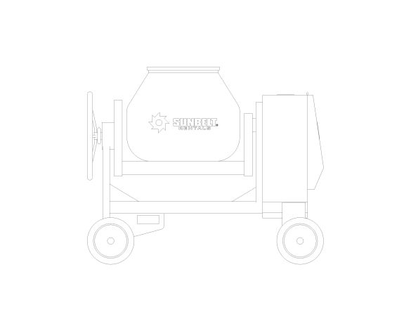 Product: Sunbelt Rentals - Electric Cement Mixer - Altrad Belle Premier 100XT