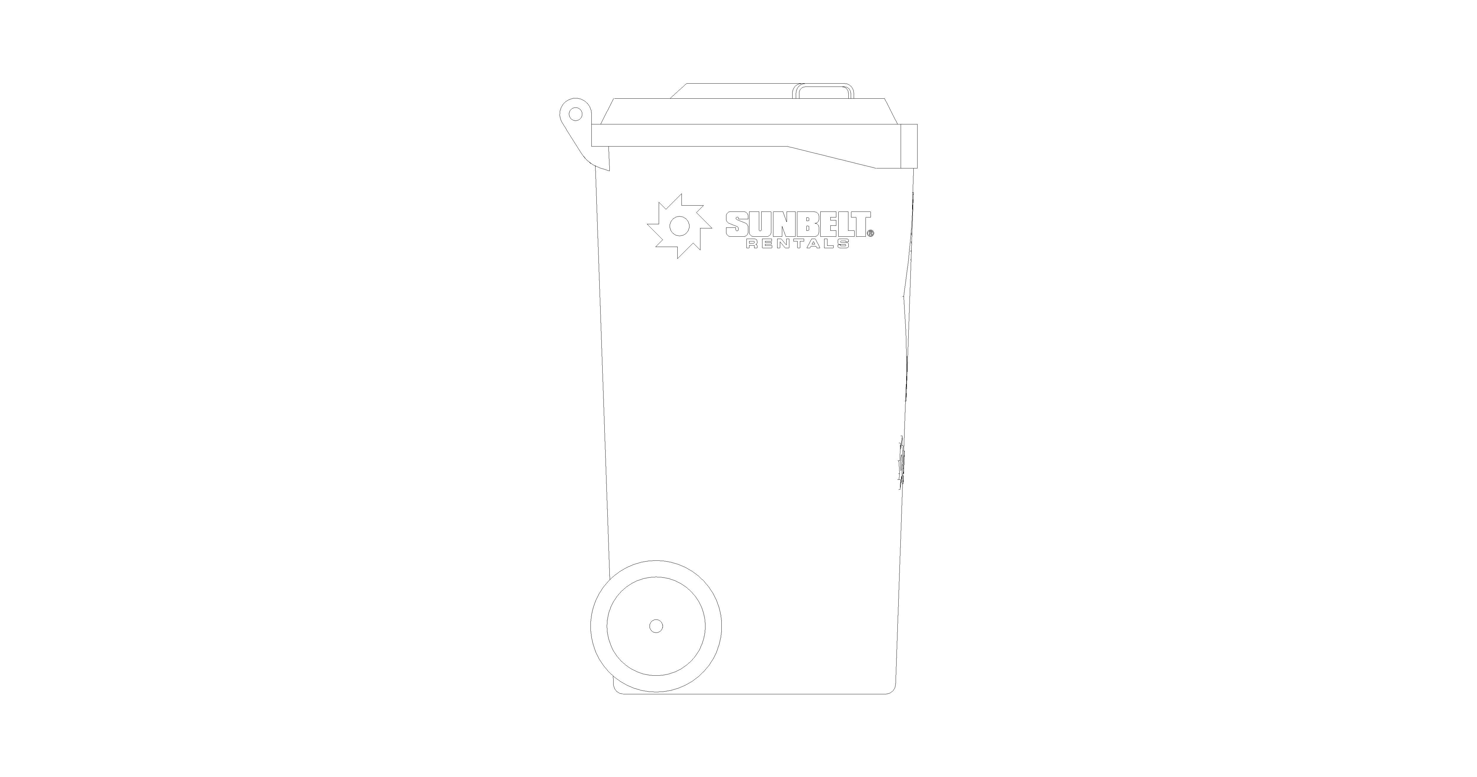 Product: Sunbelt Rentals - Spill Kit Wheeled Bin - 120 Litre